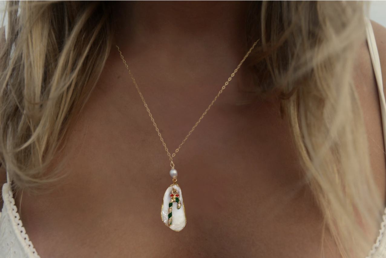Cape May Candy Cane Necklace