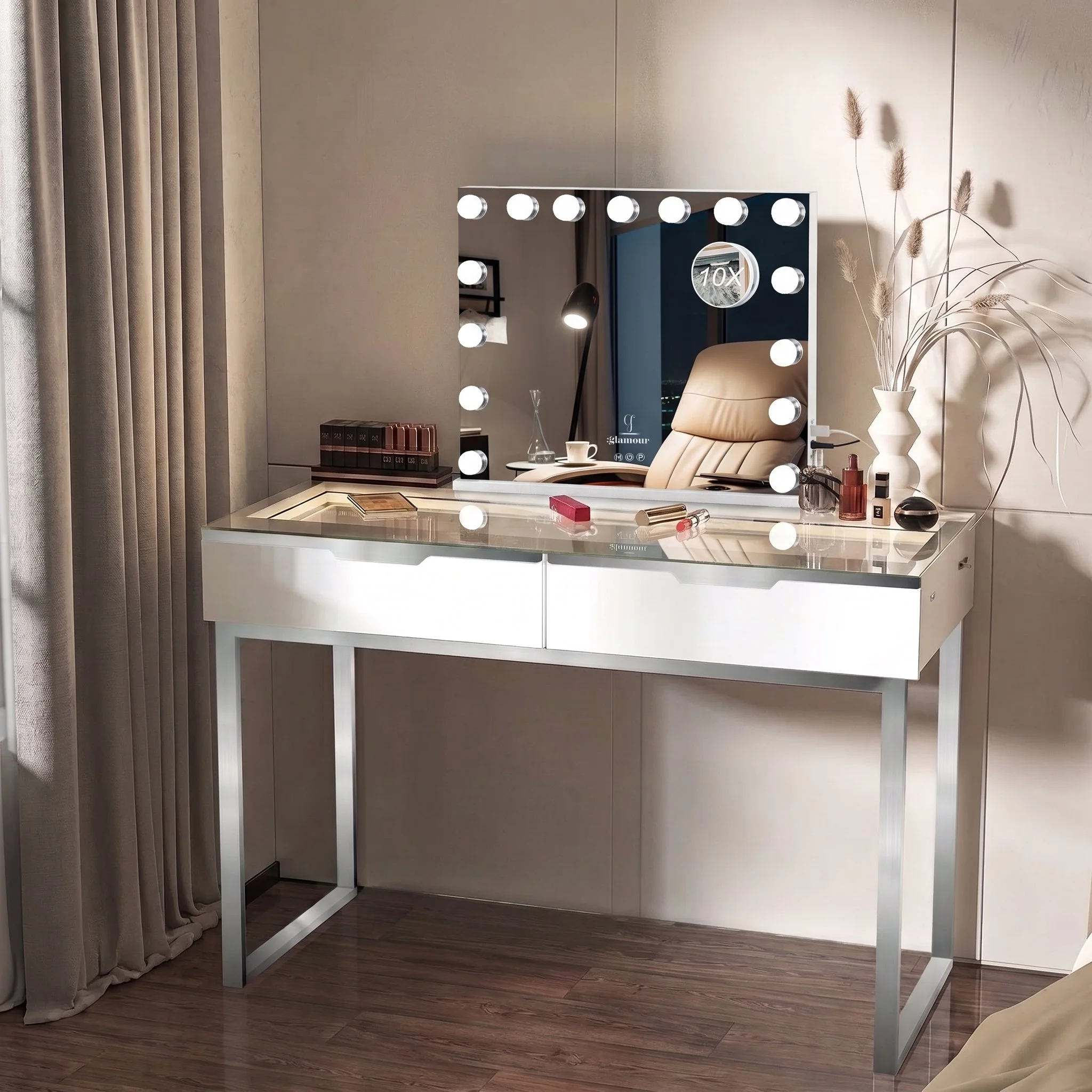 The Edit 2 Drawer Vanity Table