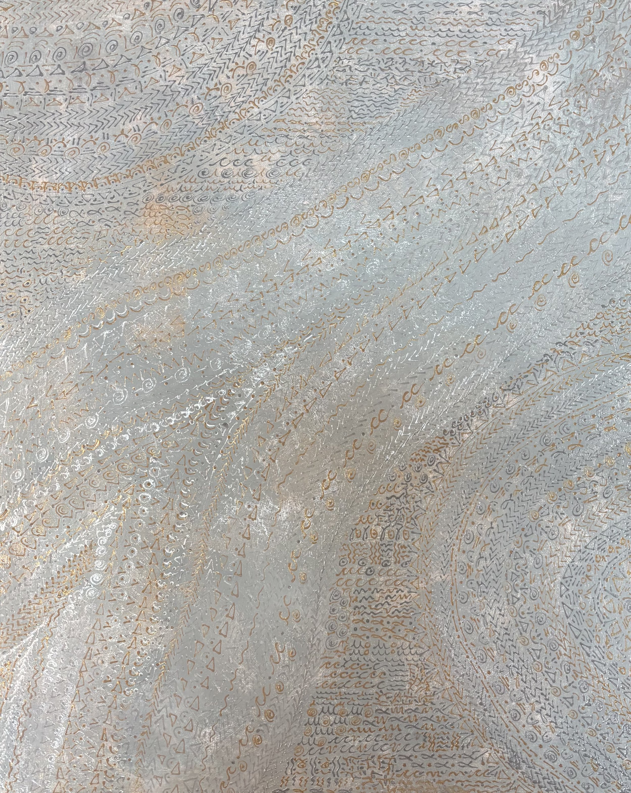The Voluptuous Sea 2025 mixed media 24"x30"