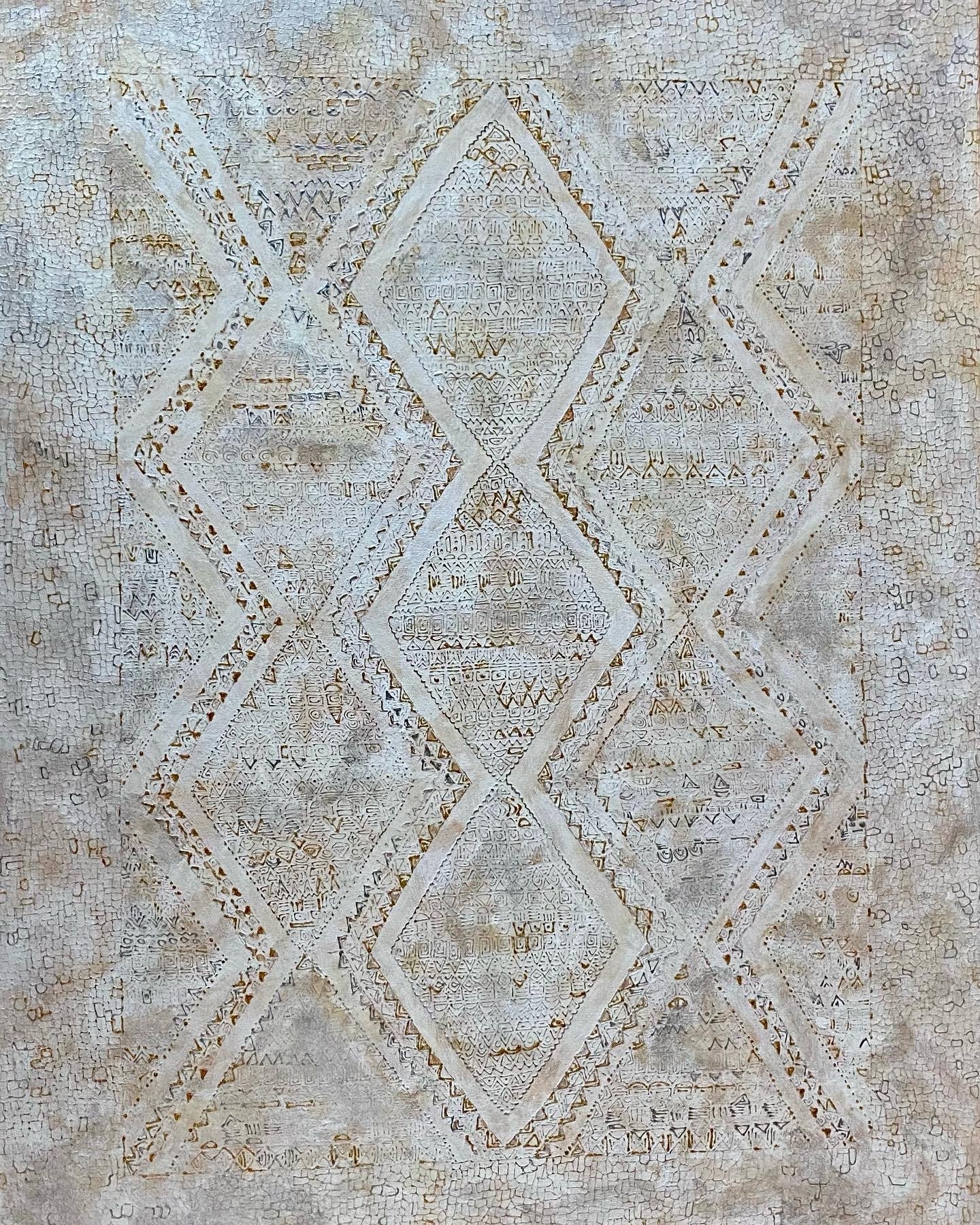 Good morning Morocco, 2024 mixed media on canvas 36"x48"