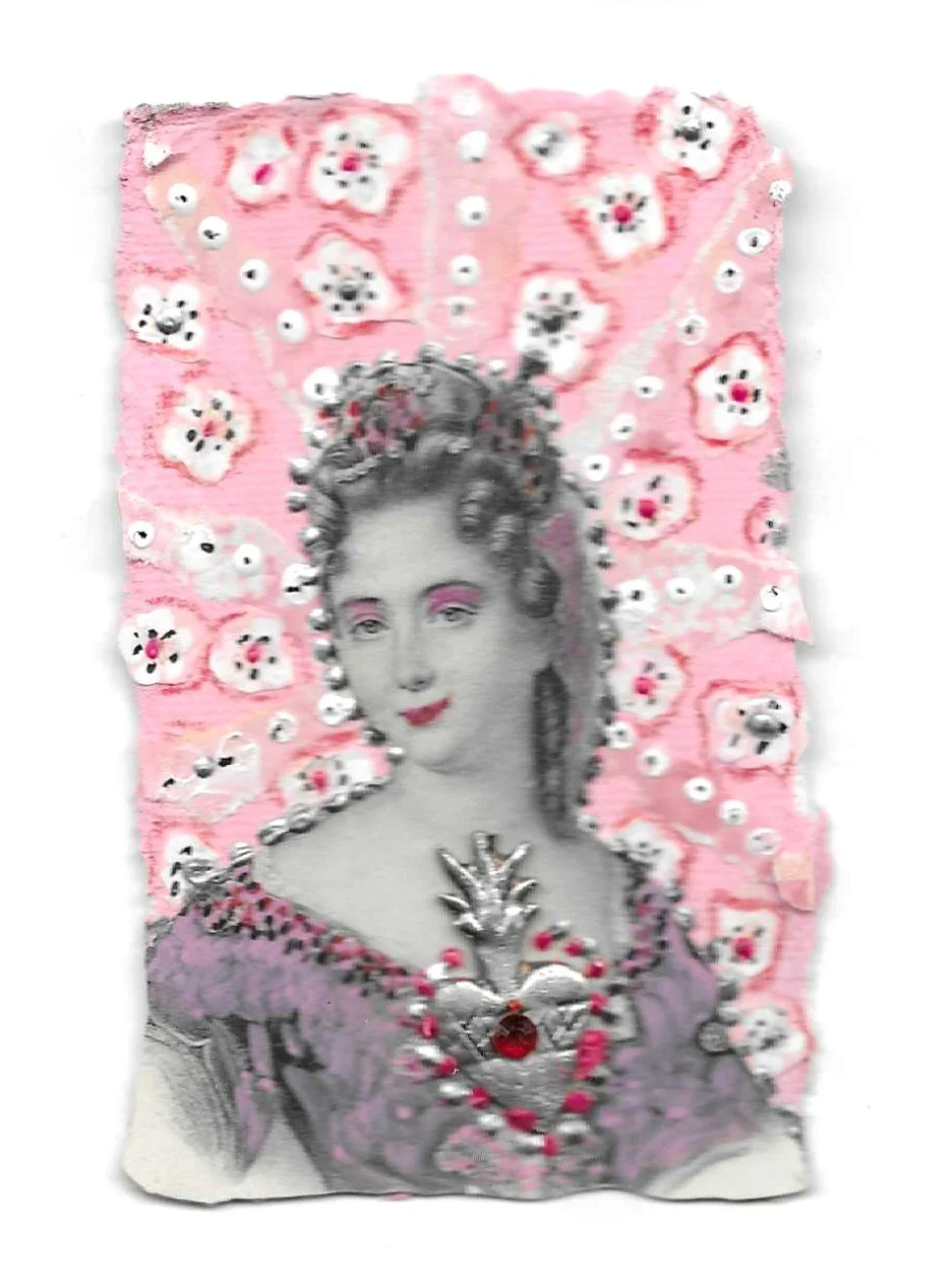 My Heart Cries for You - mixed media collage