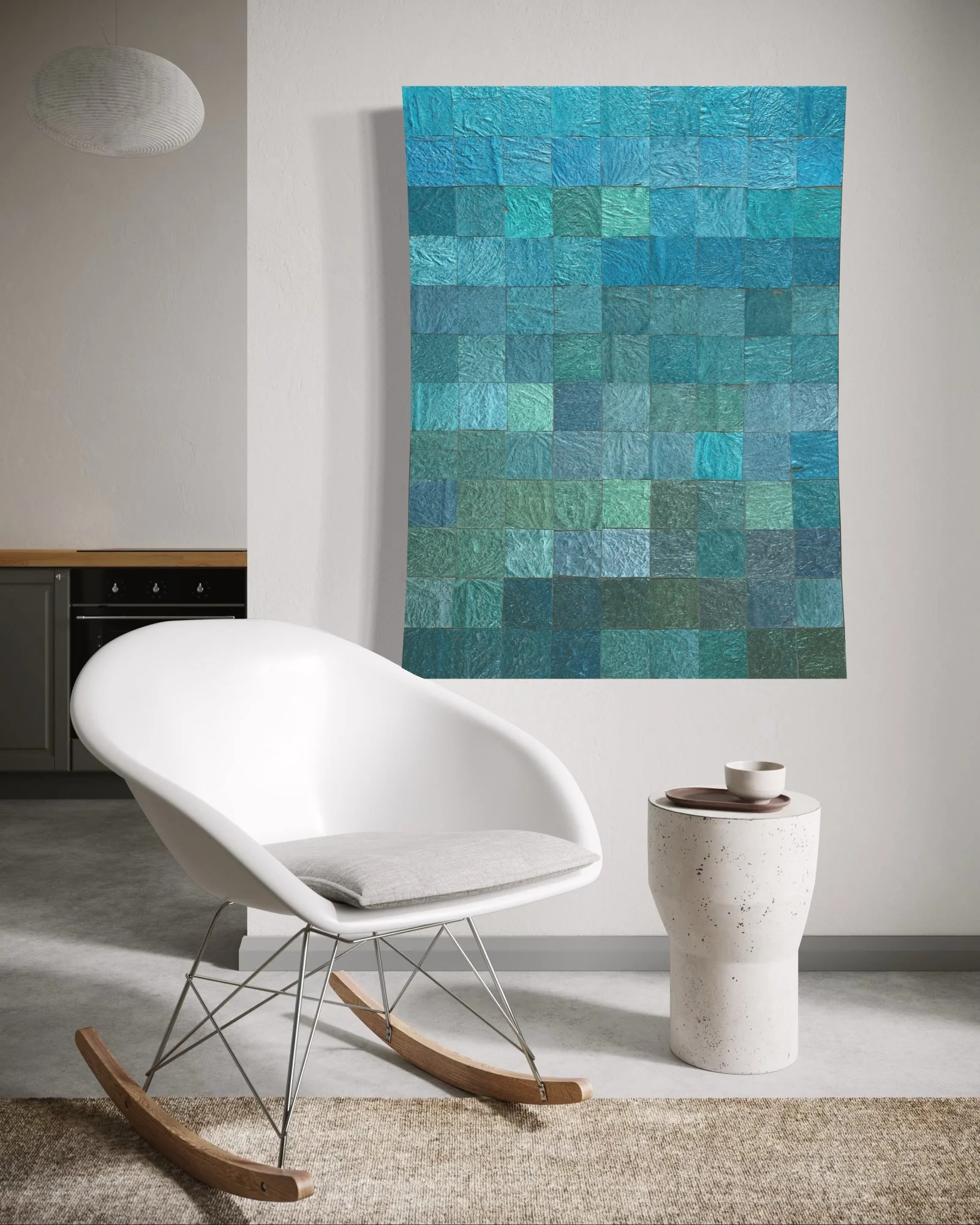 "Beach House #1" painting in situ