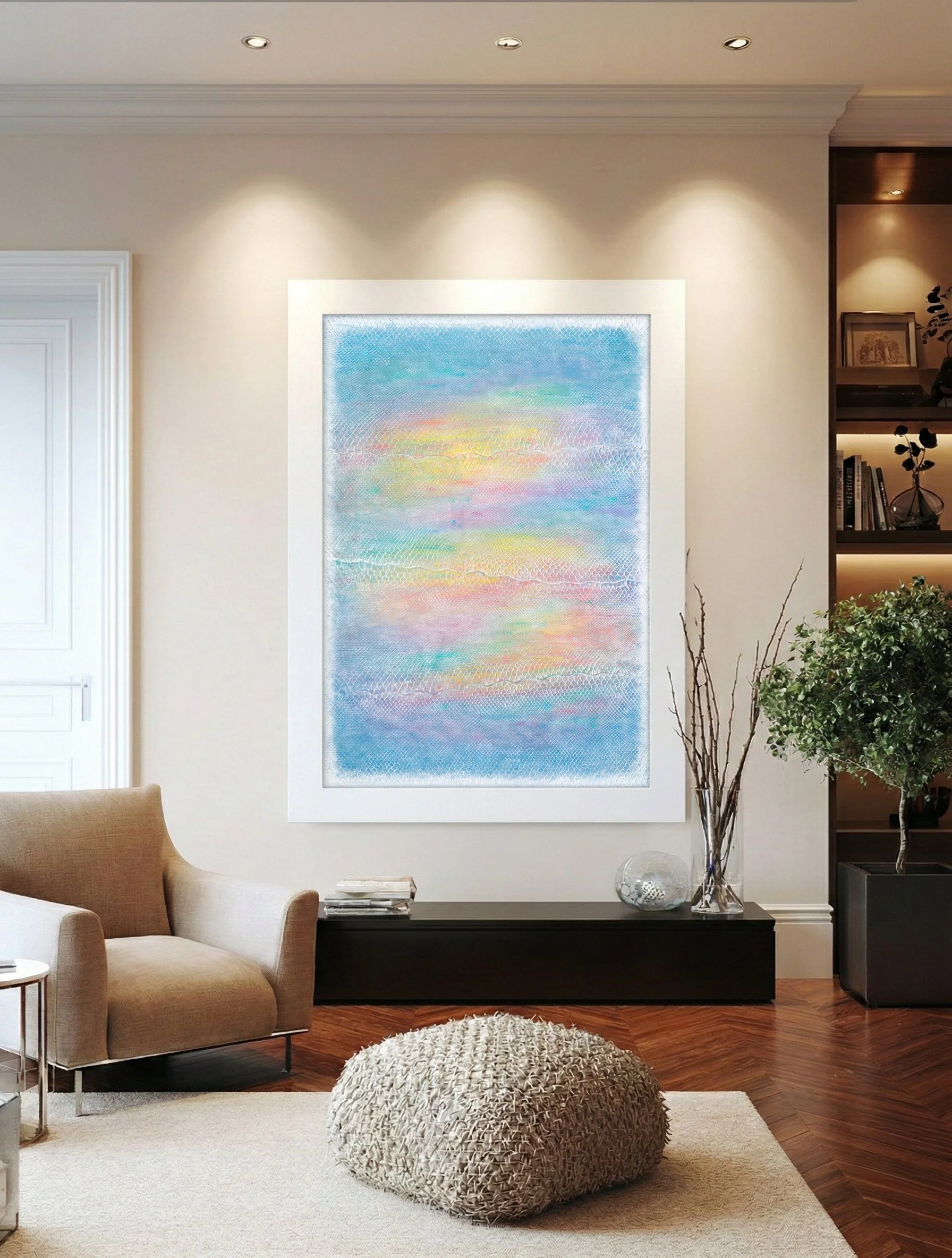 "Beautiful Stranger" in frame in situ