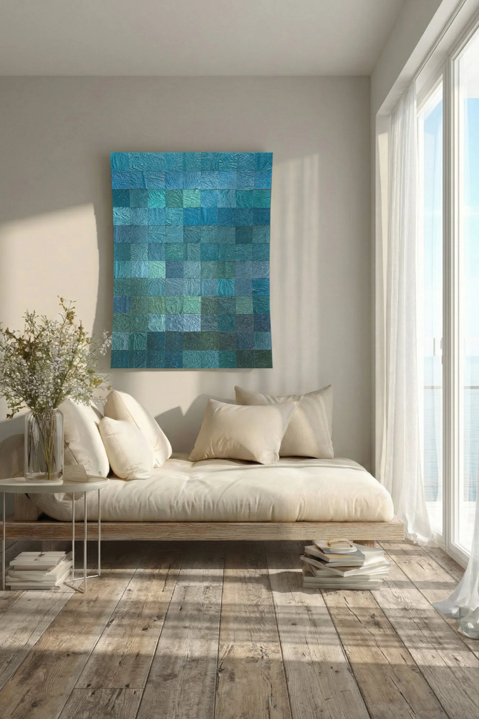 "Beach House #1" painting in situ