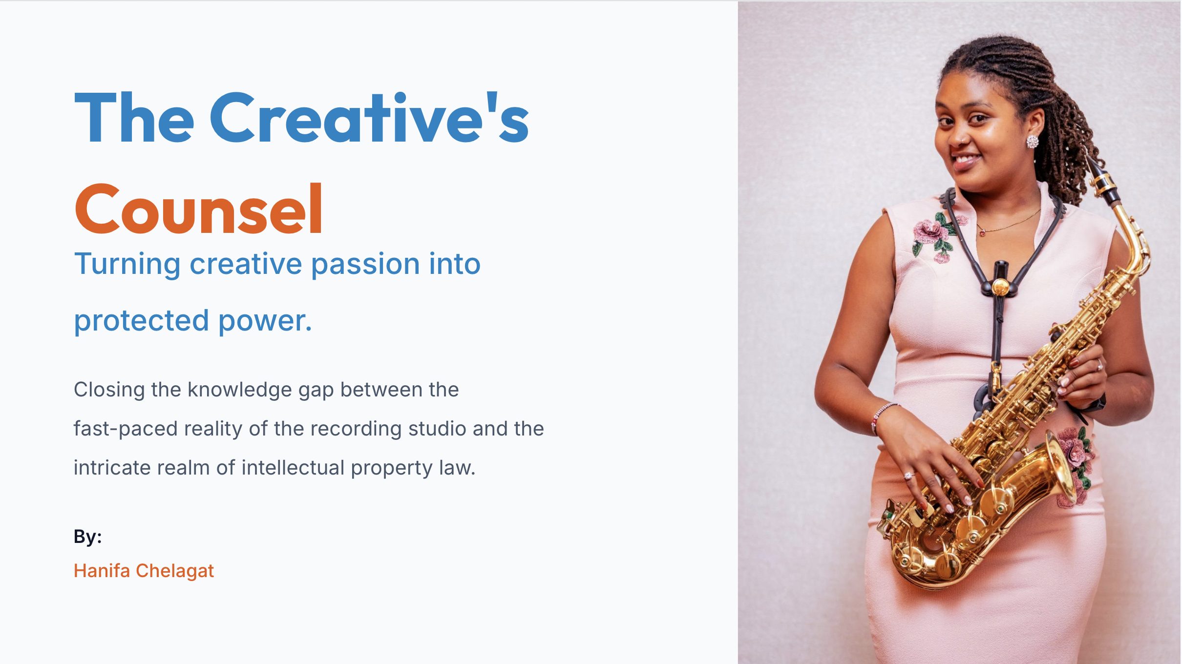 The Creative's Counsel - Hanifa Chelagat (GIM Cohort 1)