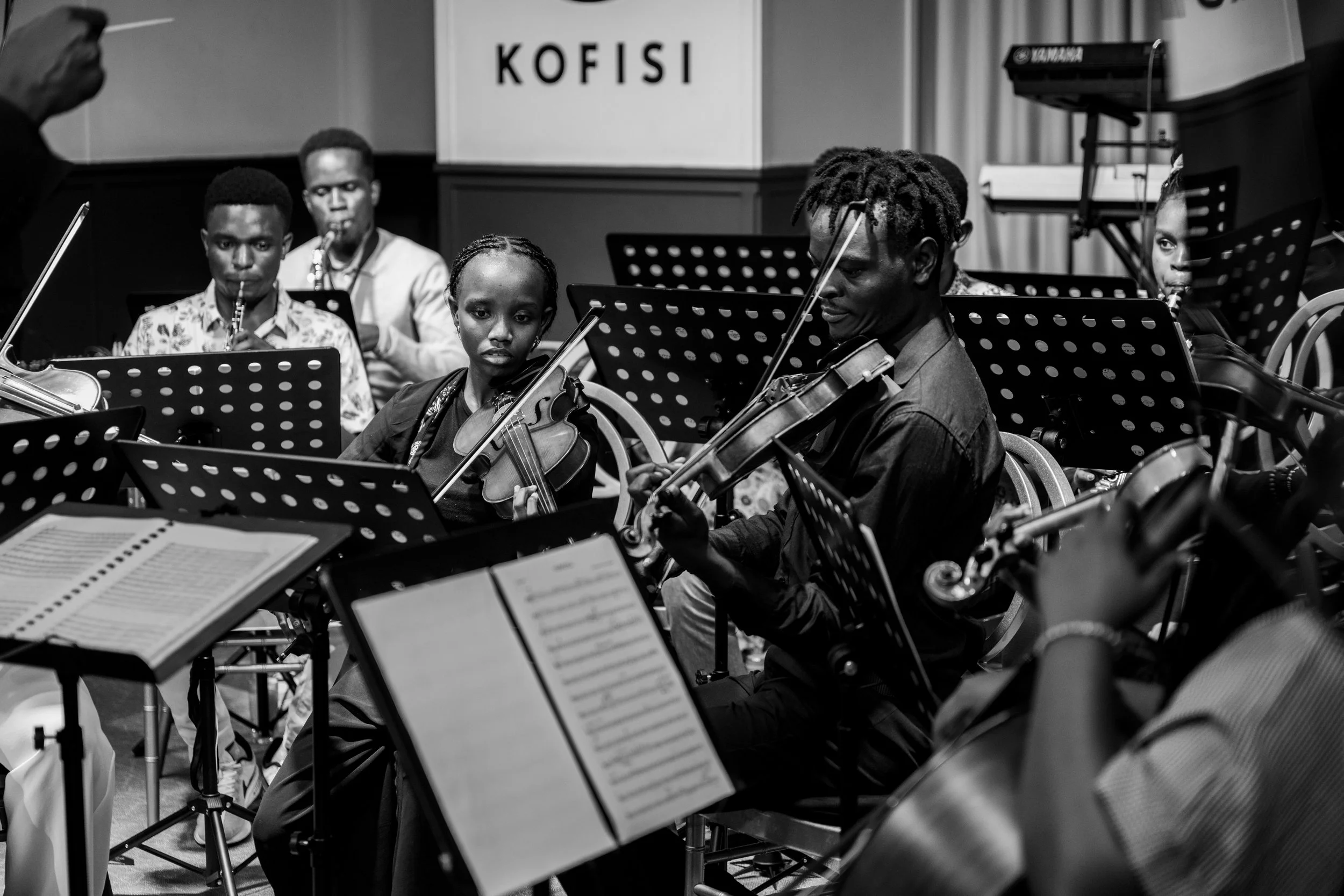 musicians performing at a concert