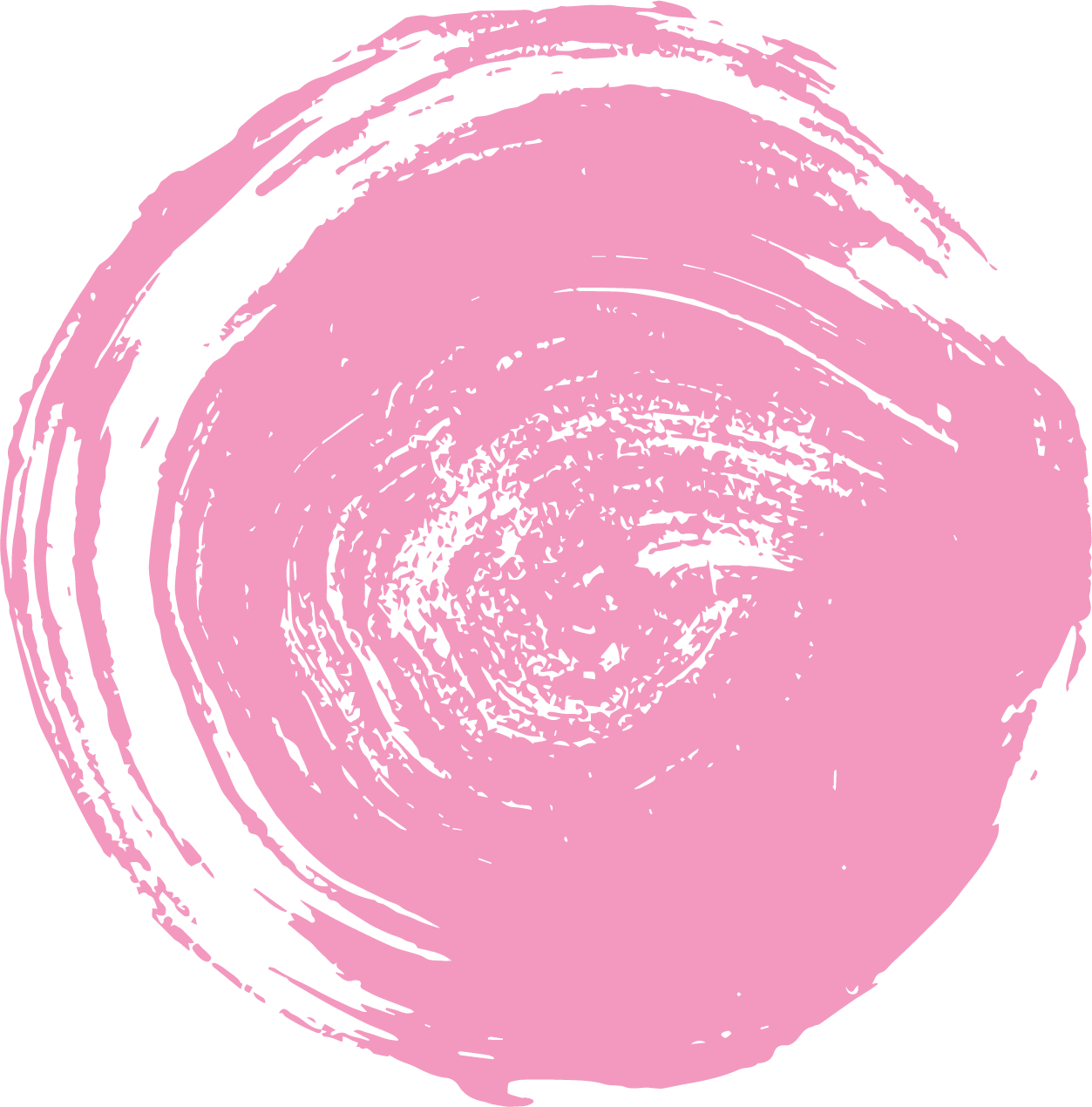 Abstract pink and black circular swirl pattern on a black background.