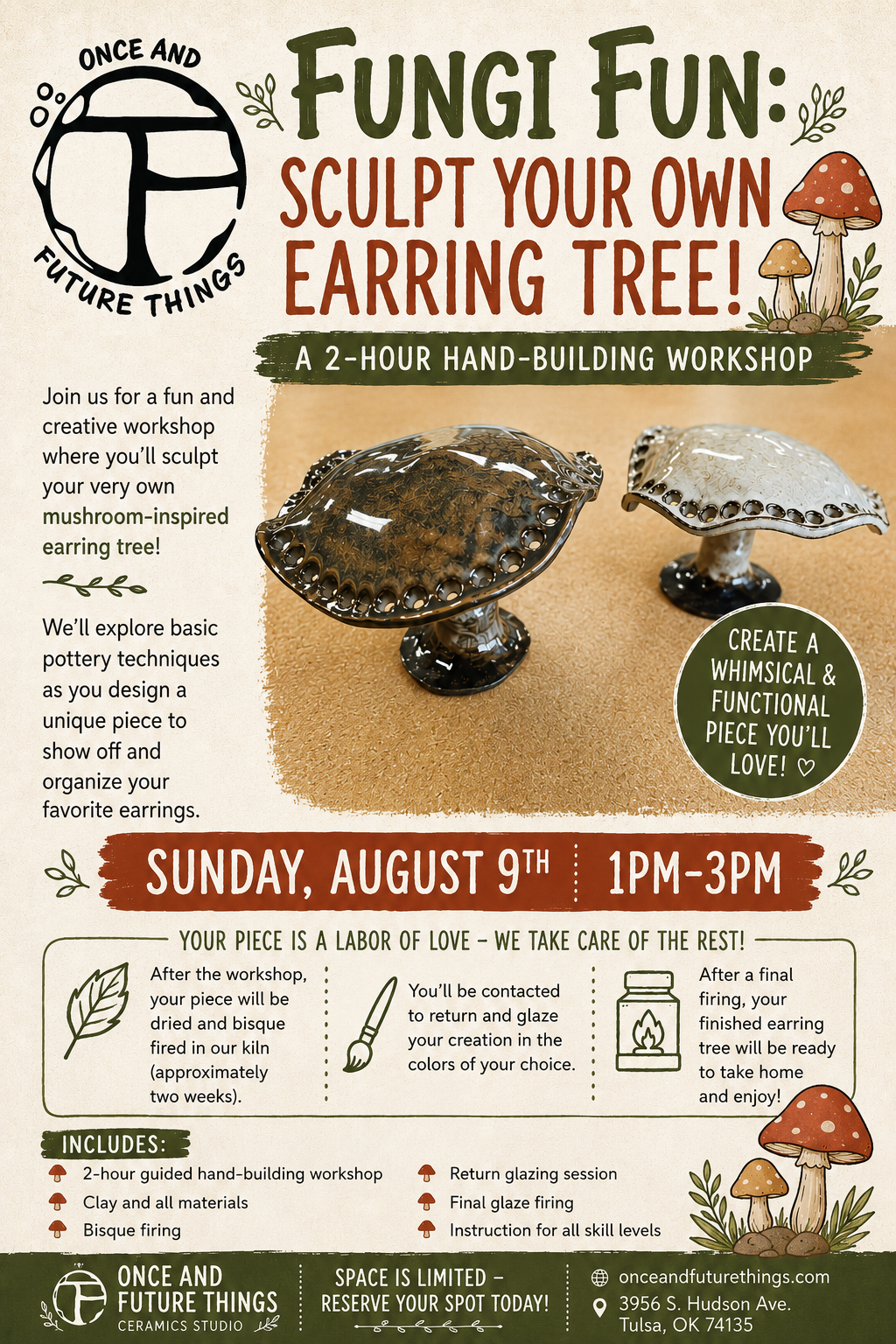 Fungi Fun Mushroom Earring Tree - August 9th, 2026.png