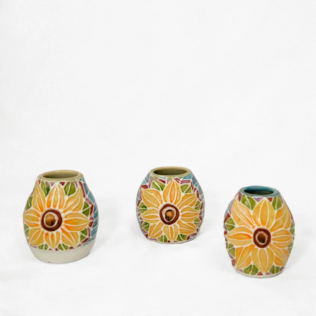 Sunflower Bud Vases