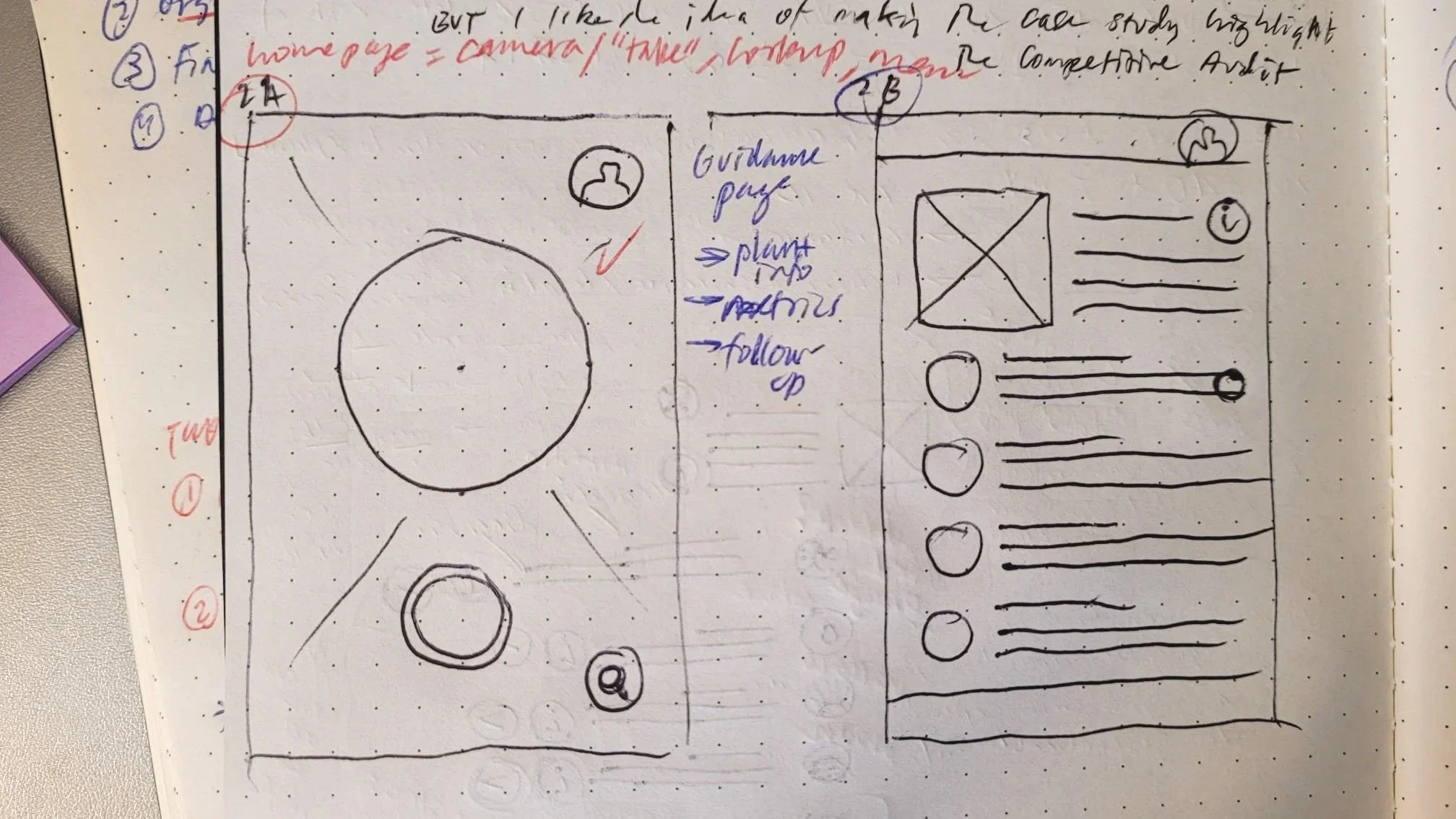 Final design sketches