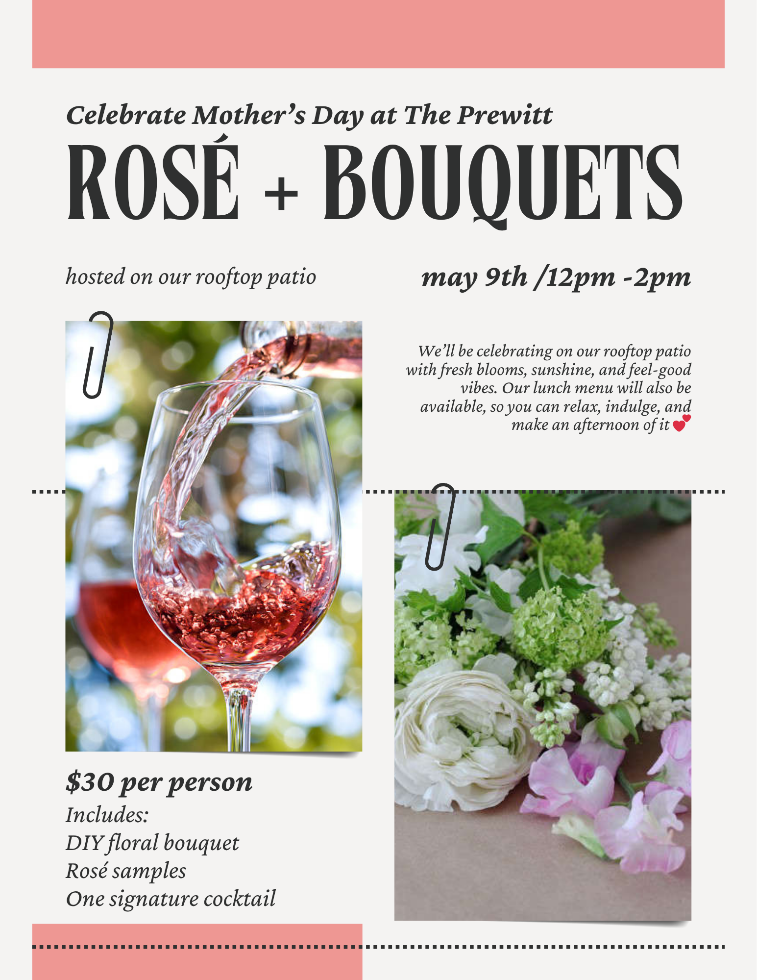 Rosé&nbsp;+ Bouquets