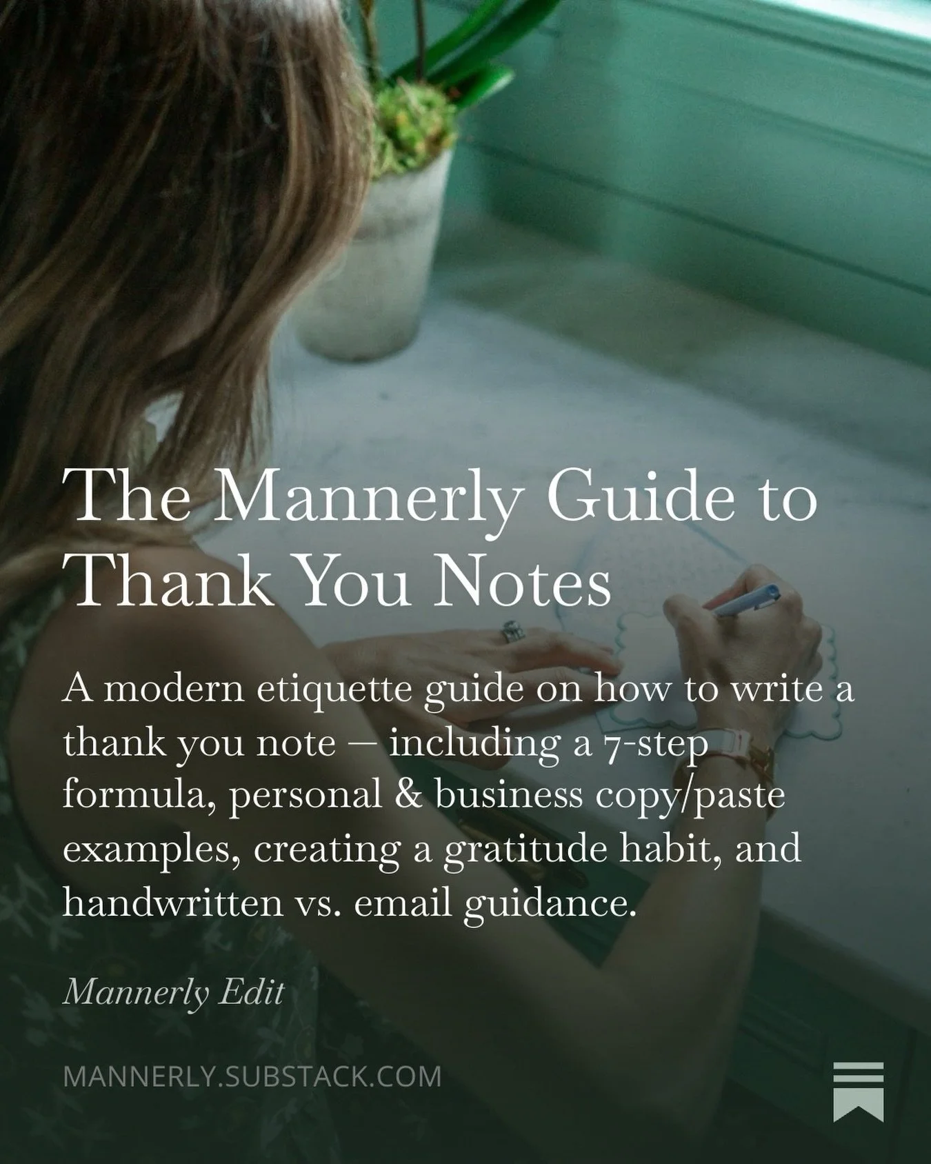 In a world constantly asking us to move faster, a handwritten thank-you note feels rebellious. It requires time and another scarce resource: attention.

Thank-you notes create connection. It says: You matter to me - which is especially meaningful an 