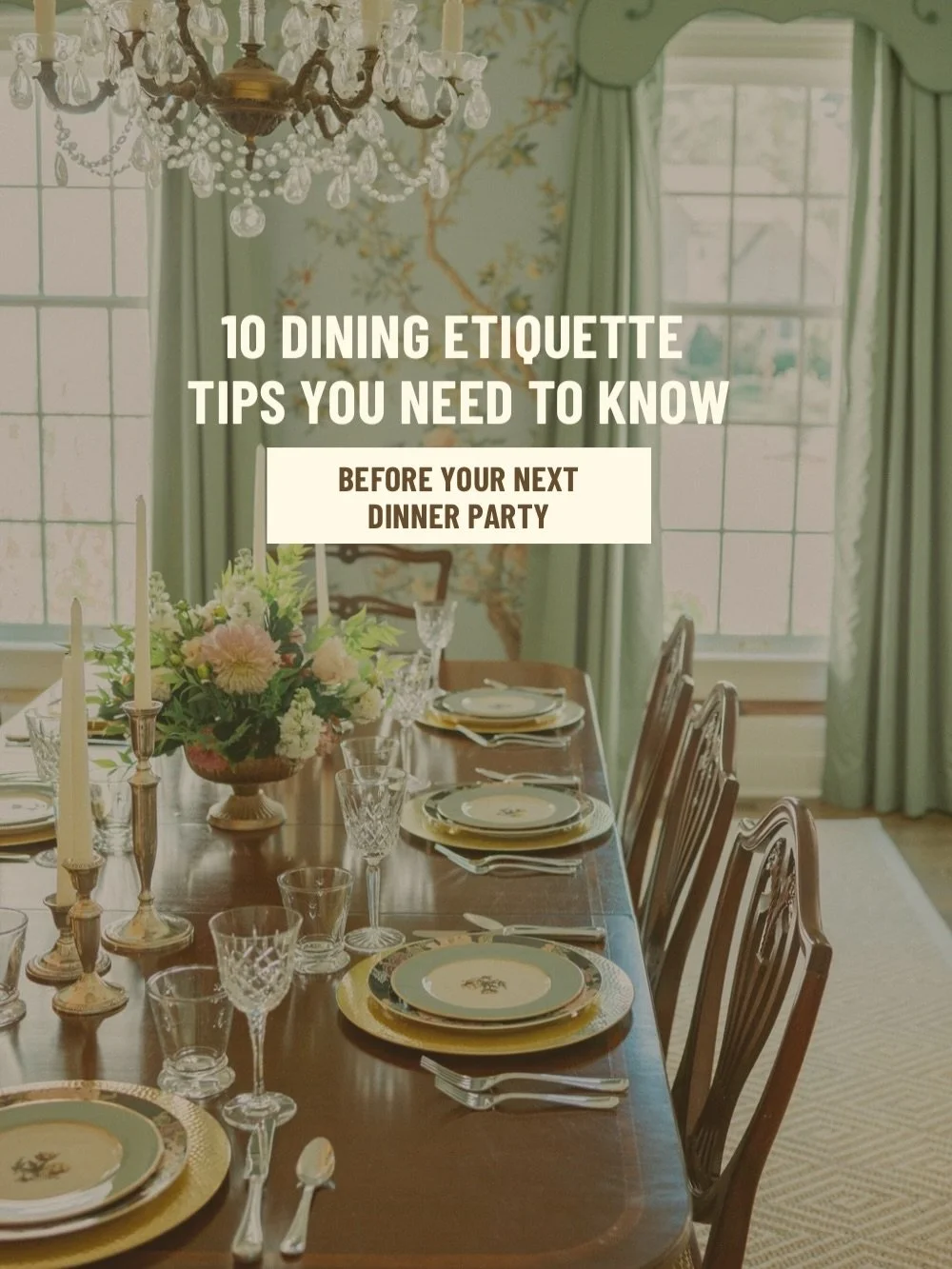Heading to a dinner party soon? Going to meet your future in laws at their house for dinner? Neighborhood supper club? Birthday dinner? Save this.

Dining etiquette today is largely about awareness and presence. It&rsquo;s about appreciating the host