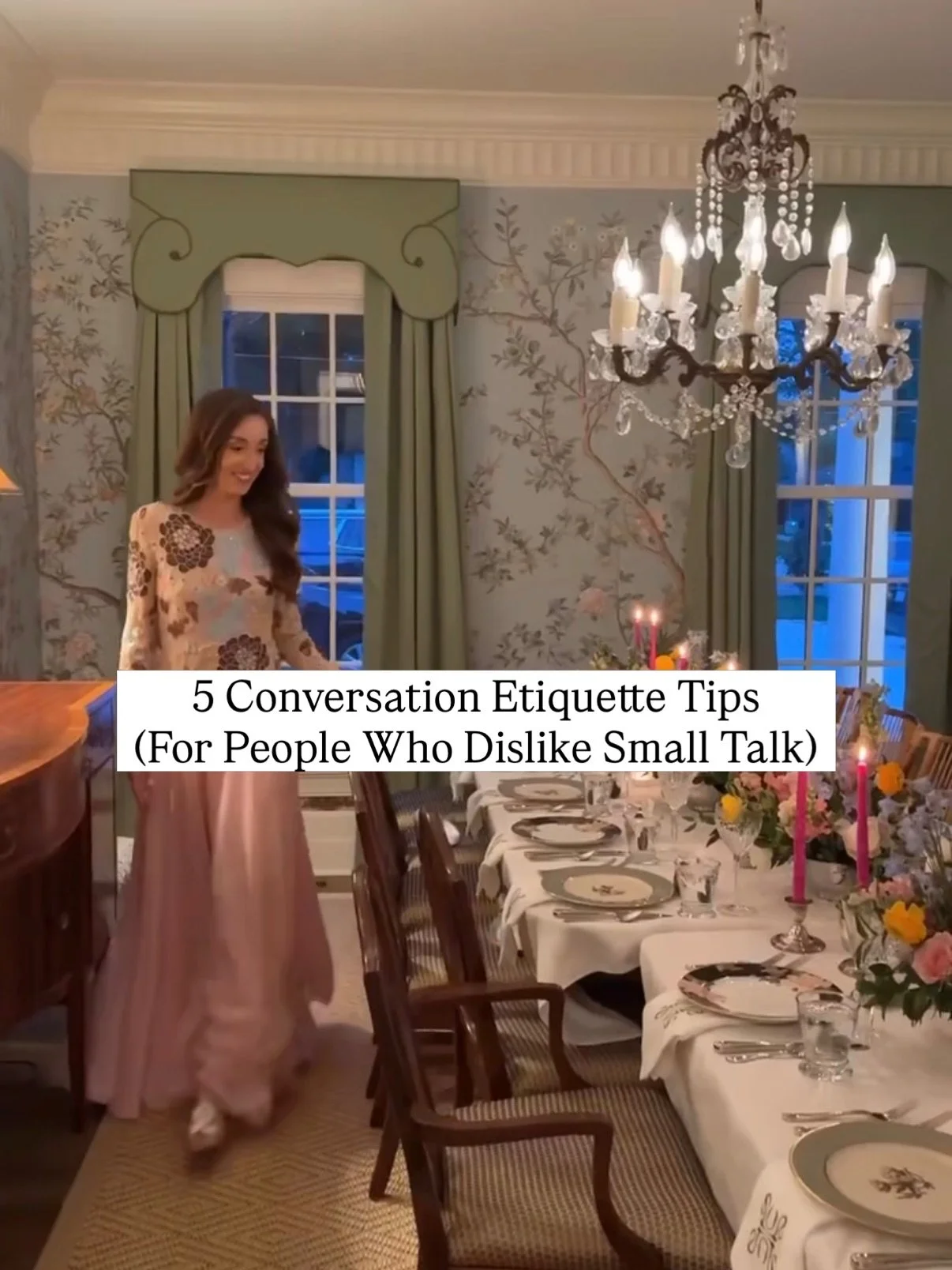 POV: You dislike small talk&hellip; but still want to be good at conversation.

5 modern etiquette tips that make conversations easier:

1. Prepare a few questions beforehand. The most socially confident people rarely &ldquo;wing it.&rdquo;Think of a