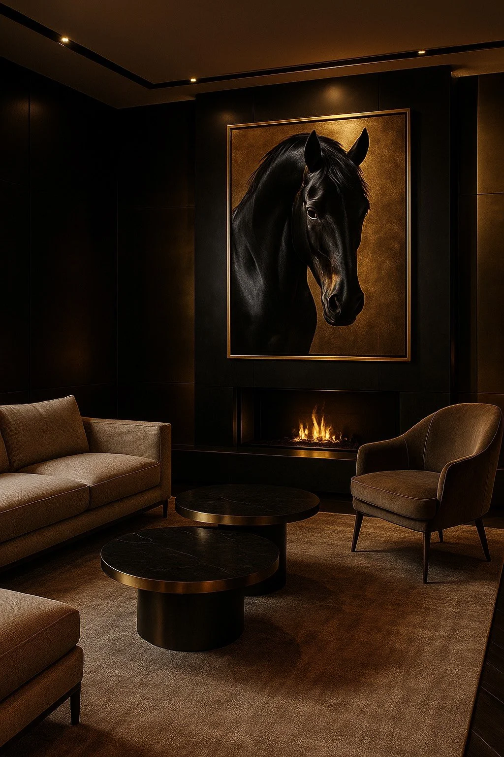 A waiting room with presence of power and abundance.