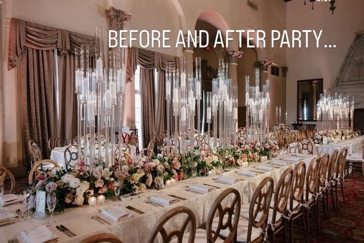 Before and after party &hellip;. From candlelit elegance to full party takeover. Same room. Different energy. @thebiltmoremiami @petalproductions @eventfactor #weddings #eventplannerwestpalmbeach #eventplannermiami #eventlighting #weddingafterparty
