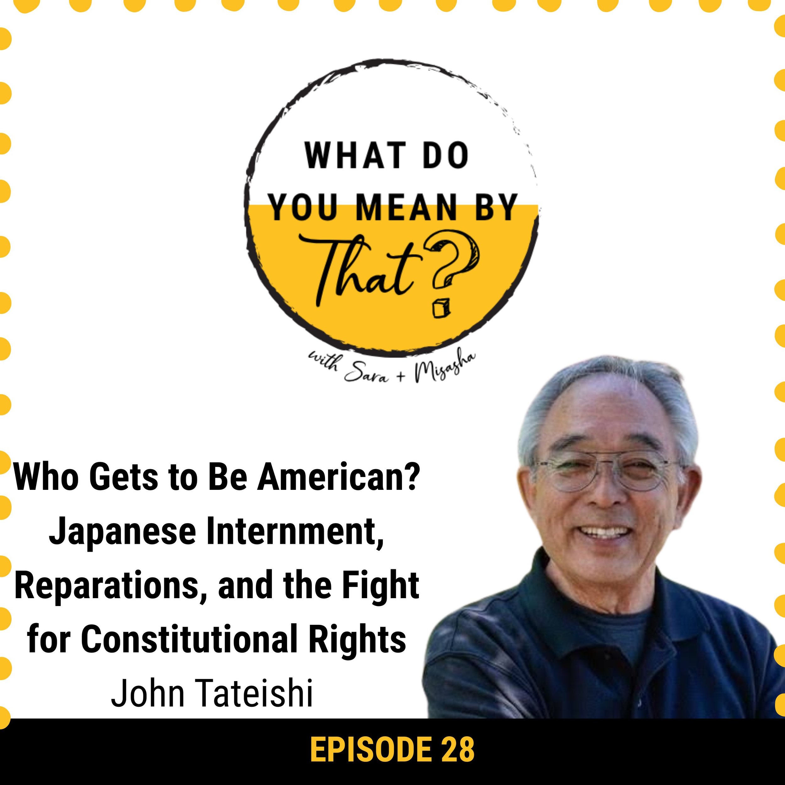 28: Who Gets to Be American? Japanese Internment, Reparations, and the Fight for Constitutional Rights with John Tateishi 
