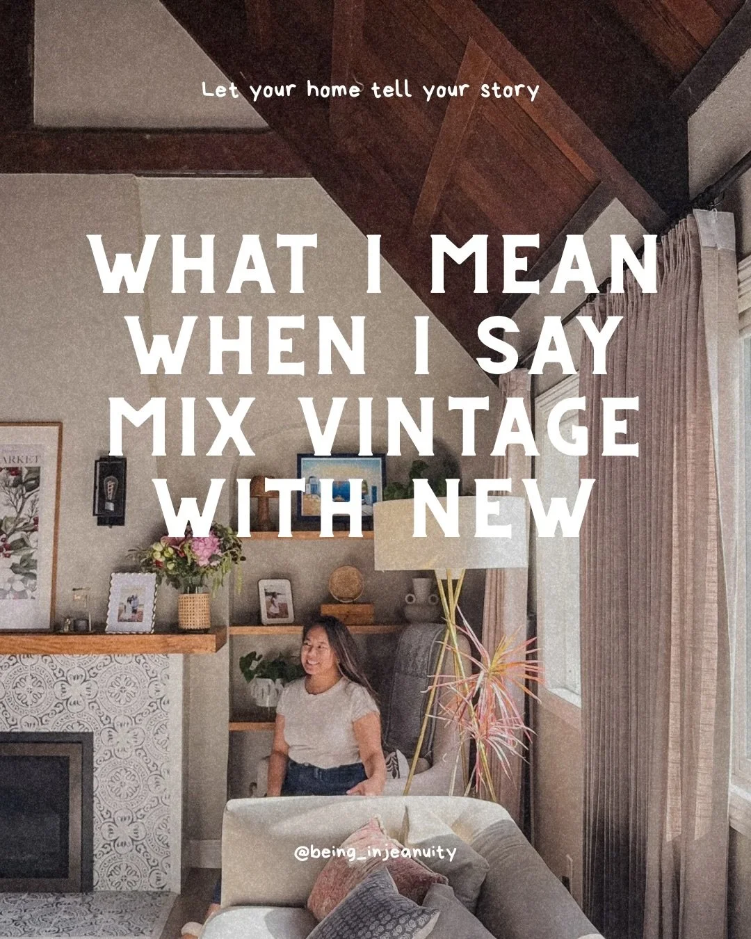 Our cozy home leans more modern than vintage, but that doesn&rsquo;t mean vintage doesn&rsquo;t belong here.

Most of our larger furniture pieces are modern, but I always layer in vintage and thrifted decor to add contrast, character, and visual inte