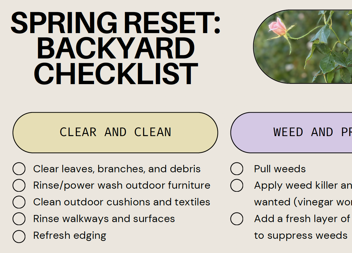 Your Free Spring Backyard Checklist 