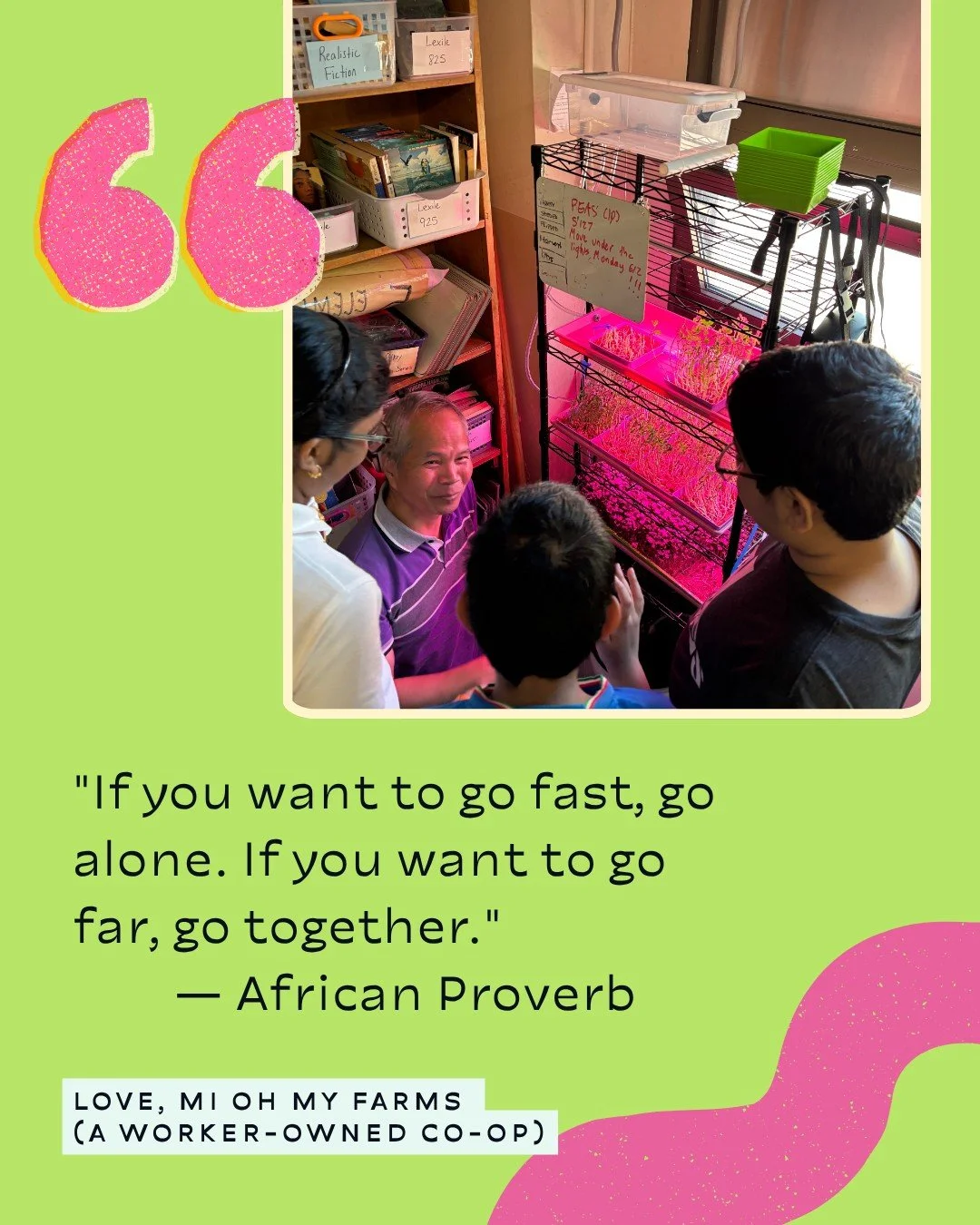 Co-ops build futures, not just profits. 

Learn more about our co-op team 🙏🏾
 ➞ miohmyfarms.com/co-op-team 

🌍💪 #CooperativePower