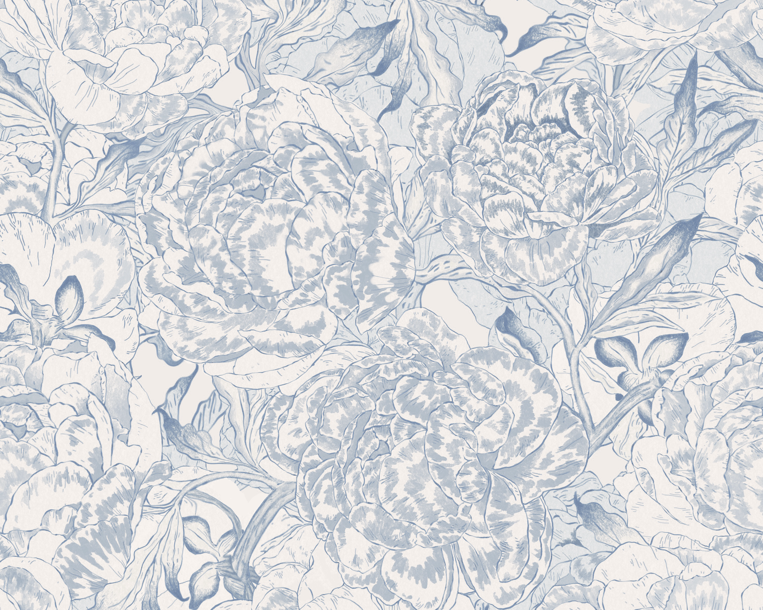 Hand Drawn Antique Florals