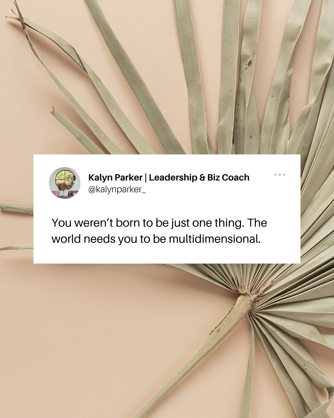 Humans aren&rsquo;t meant to fit in boxes&ndash;we&rsquo;re designed to be layered and expansive.

Your mission on this planet is so much bigger than a single role or title.

My visionary, healer, paradigm-shifting clients come to me with the existen