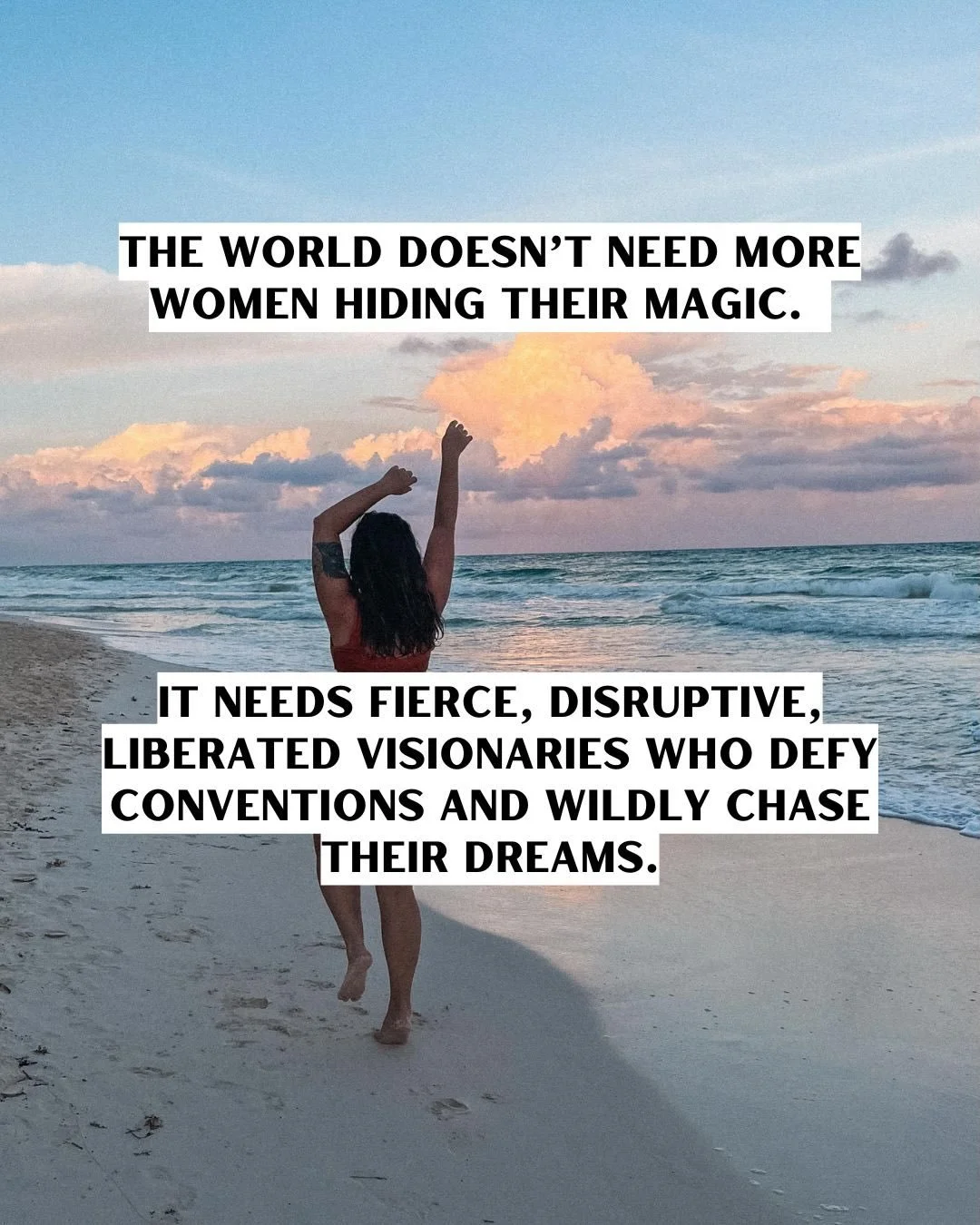 Being a big dreaming visionary is all I&rsquo;ve ever known. 🌠

There were many times in my life I *tried* to conform to conventions&ndash;only to be reminded that my soul wildly rejects the status quo.

In my 37 years of doing life on my terms, one