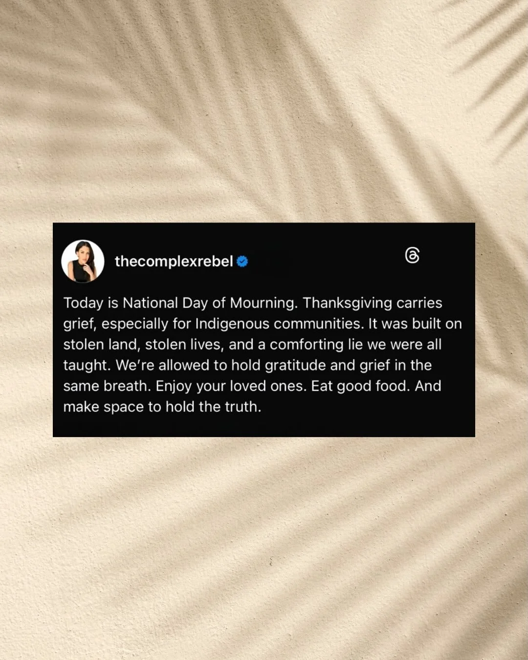 🪶 On National Day of Mourning for Indigenous People of the United States&ndash;it&rsquo;s important to recognize not only our country&rsquo;s history, but that Native Americans are a living, breathing, vibrant part of the fabric of America, still be