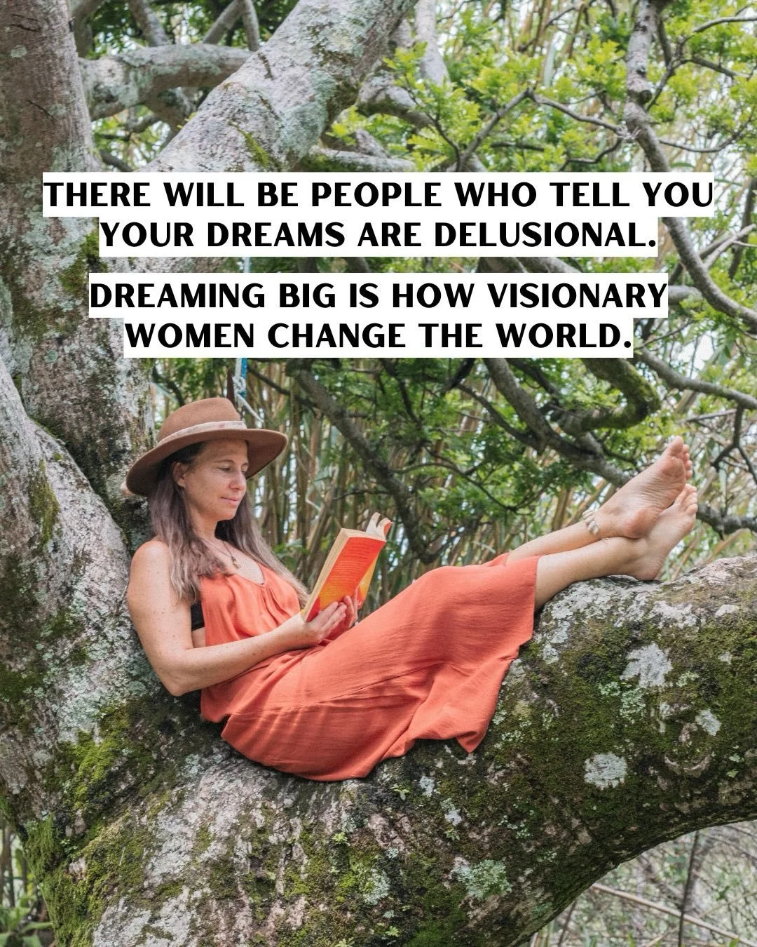 Dreaming big is how visionary women change the world.

I&rsquo;m here to dare you to dream so big it scares away your doubt, conditioning, and logic.

Dreams shouldn&rsquo;t make sense on paper&ndash;and the bigger they are, the more we expand the re