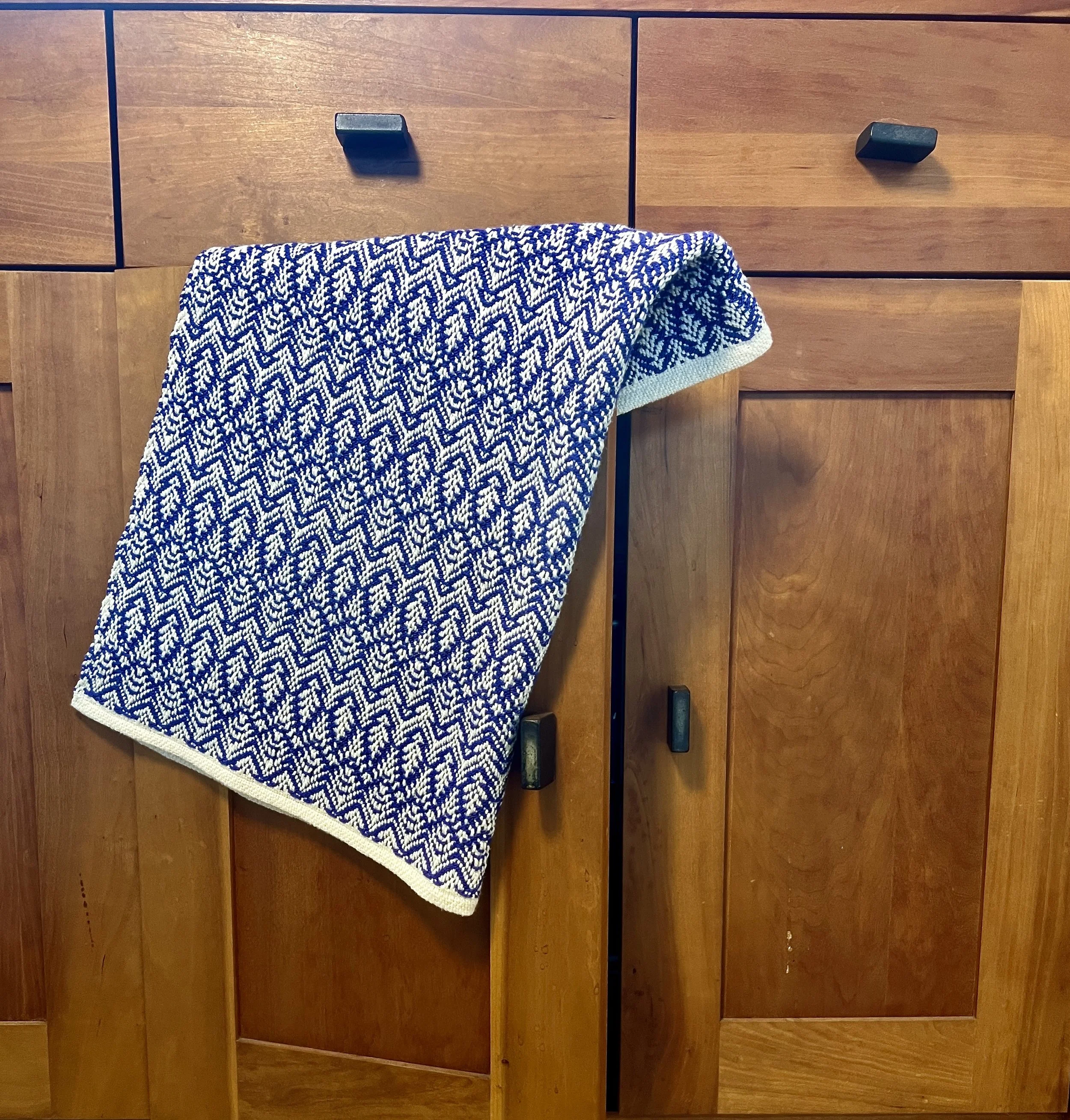 Bluebird Leaves Hand Towel