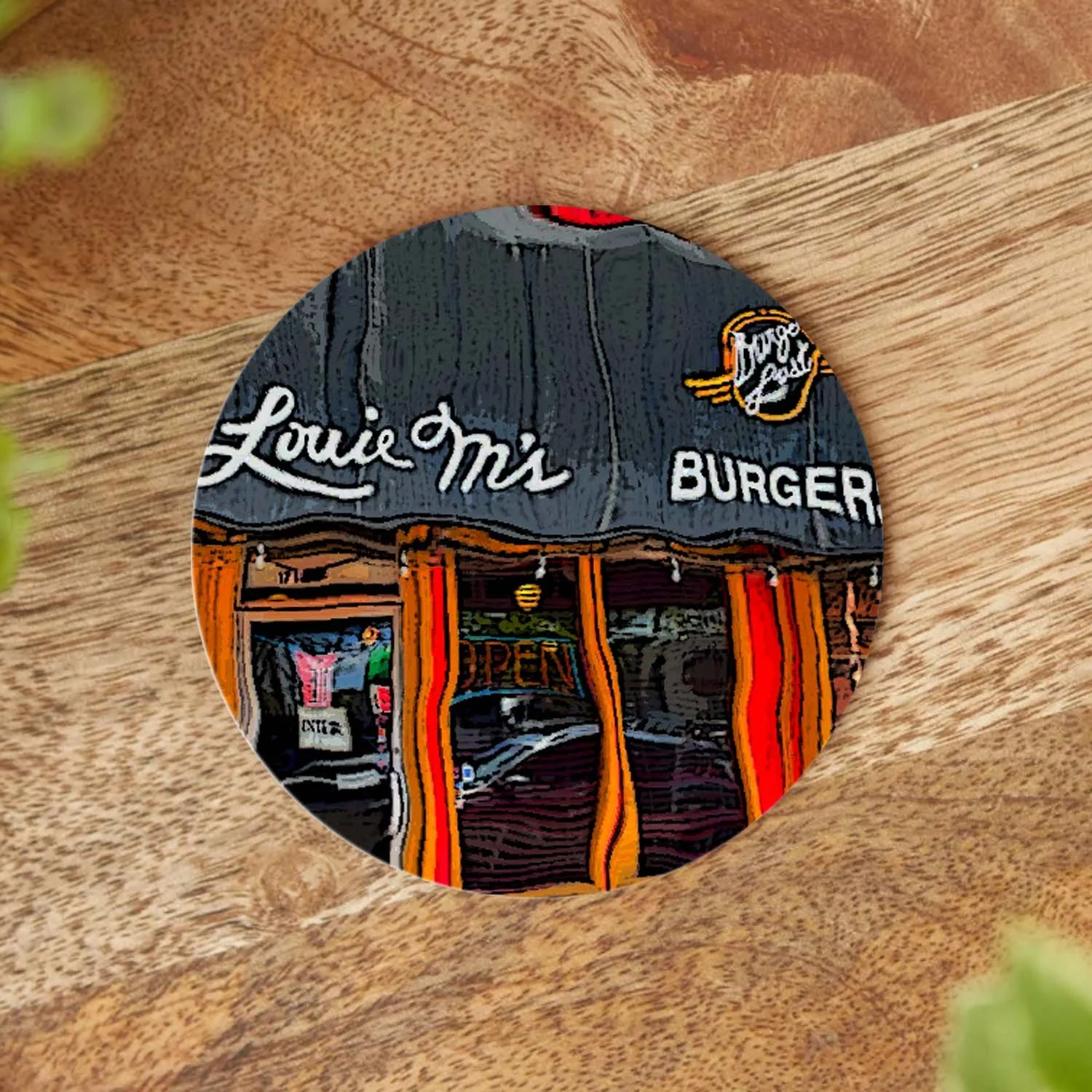 Louie M's - Burger Lust Coaster