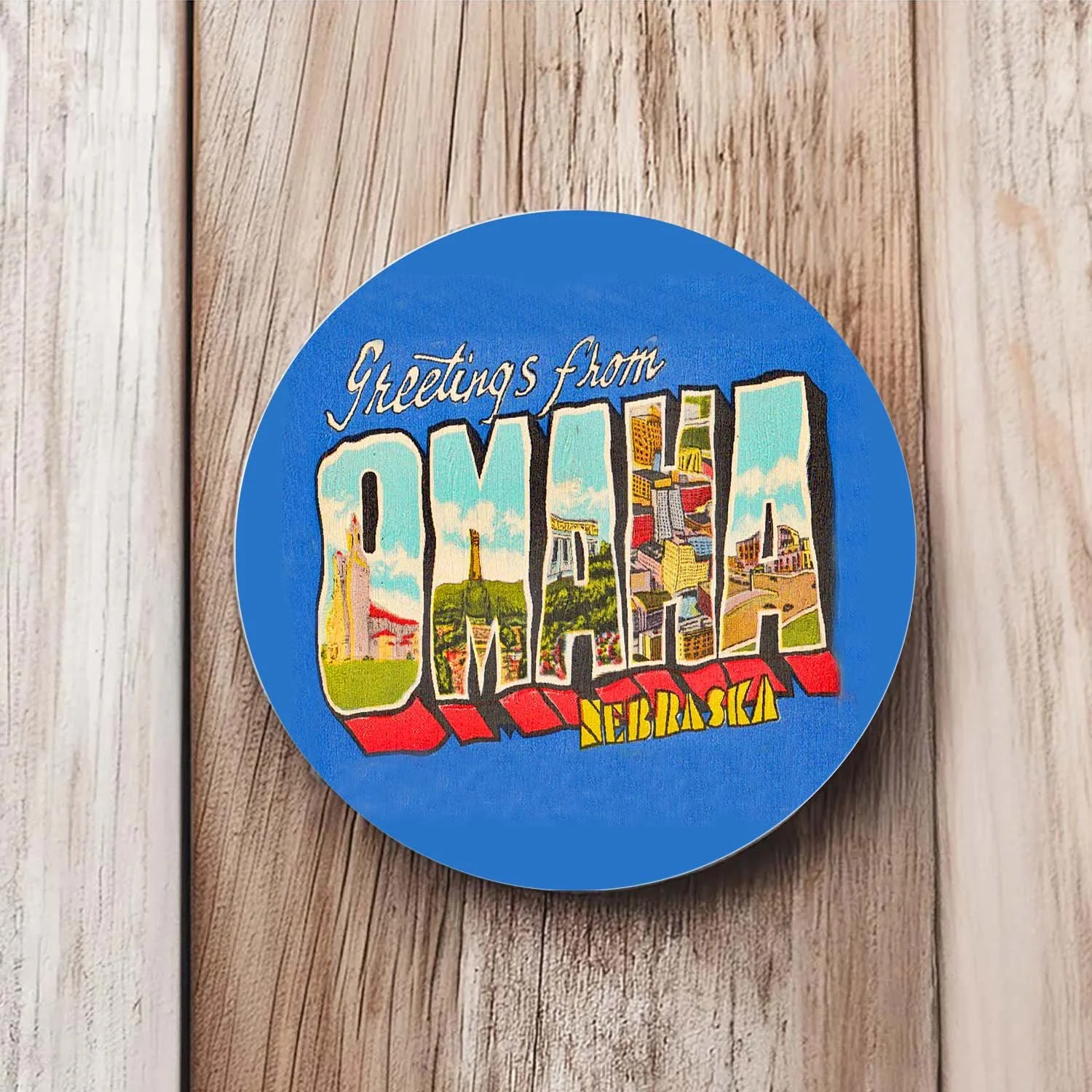Greetings From Omaha Coaster