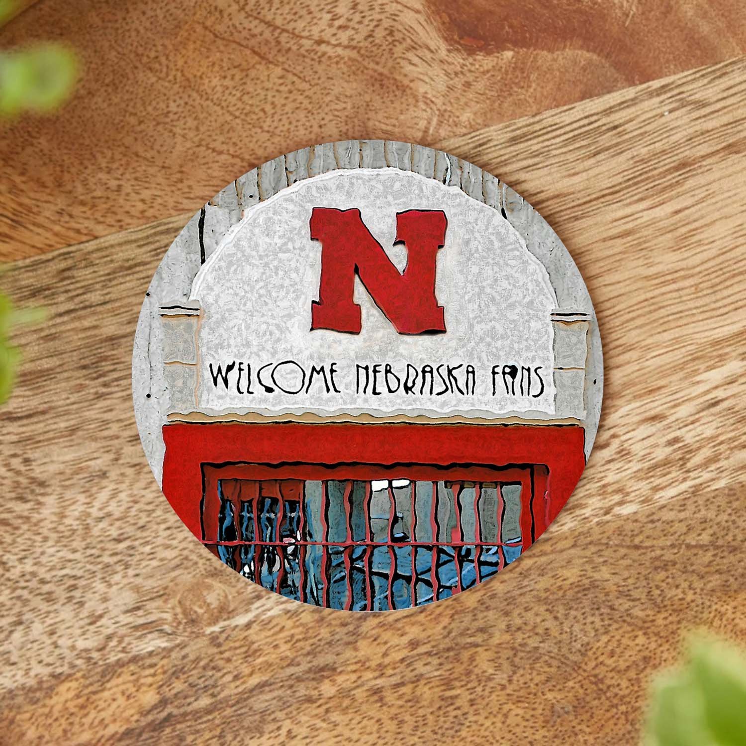 Huskers Welcome Fans Coaster