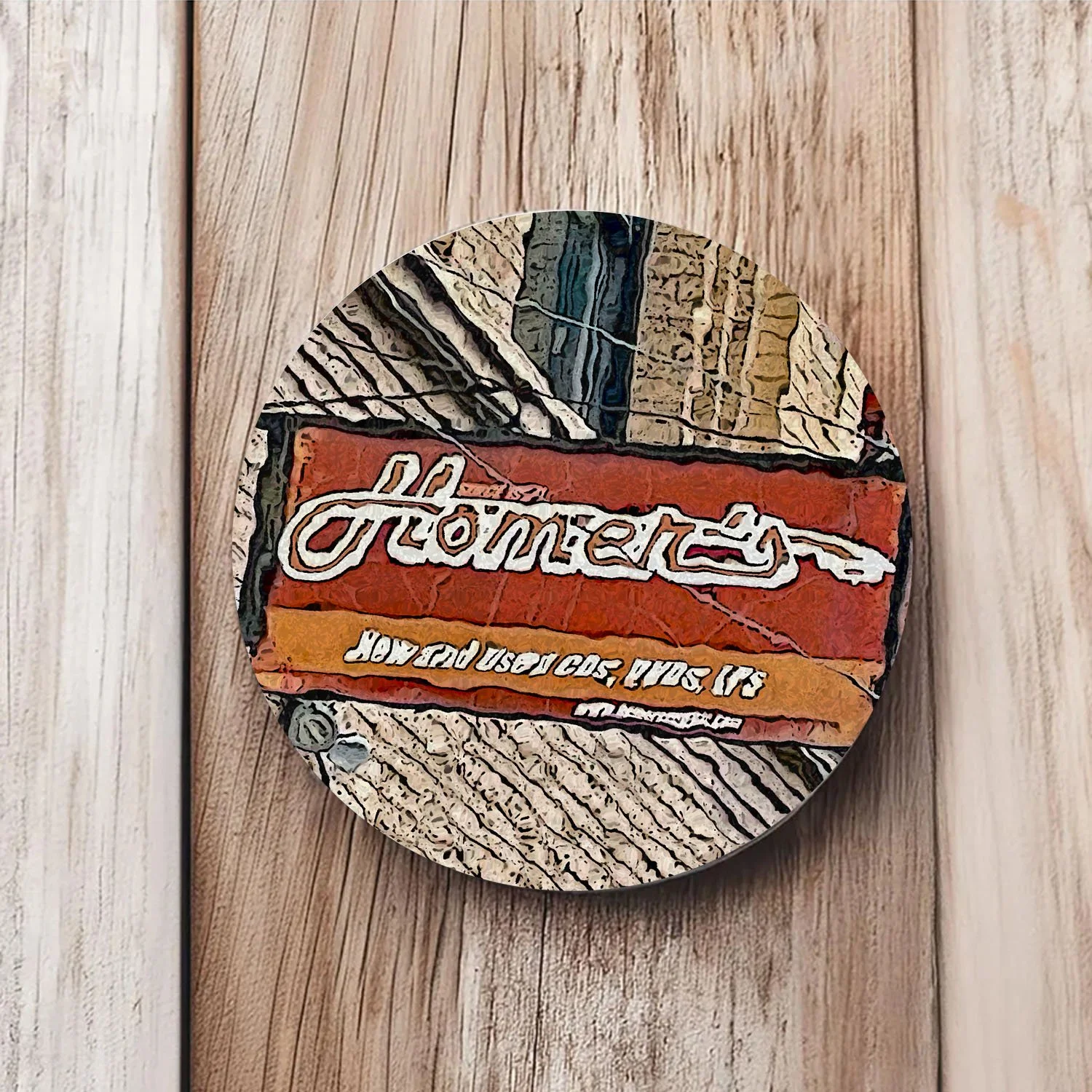 Homer’s Record Store Coaster