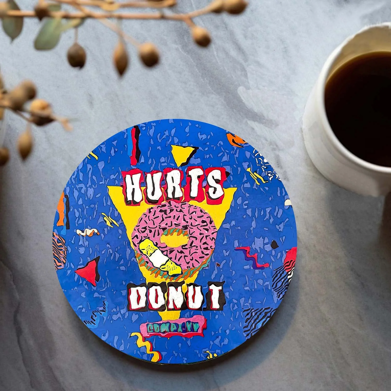 Hurts Donuts Coaster