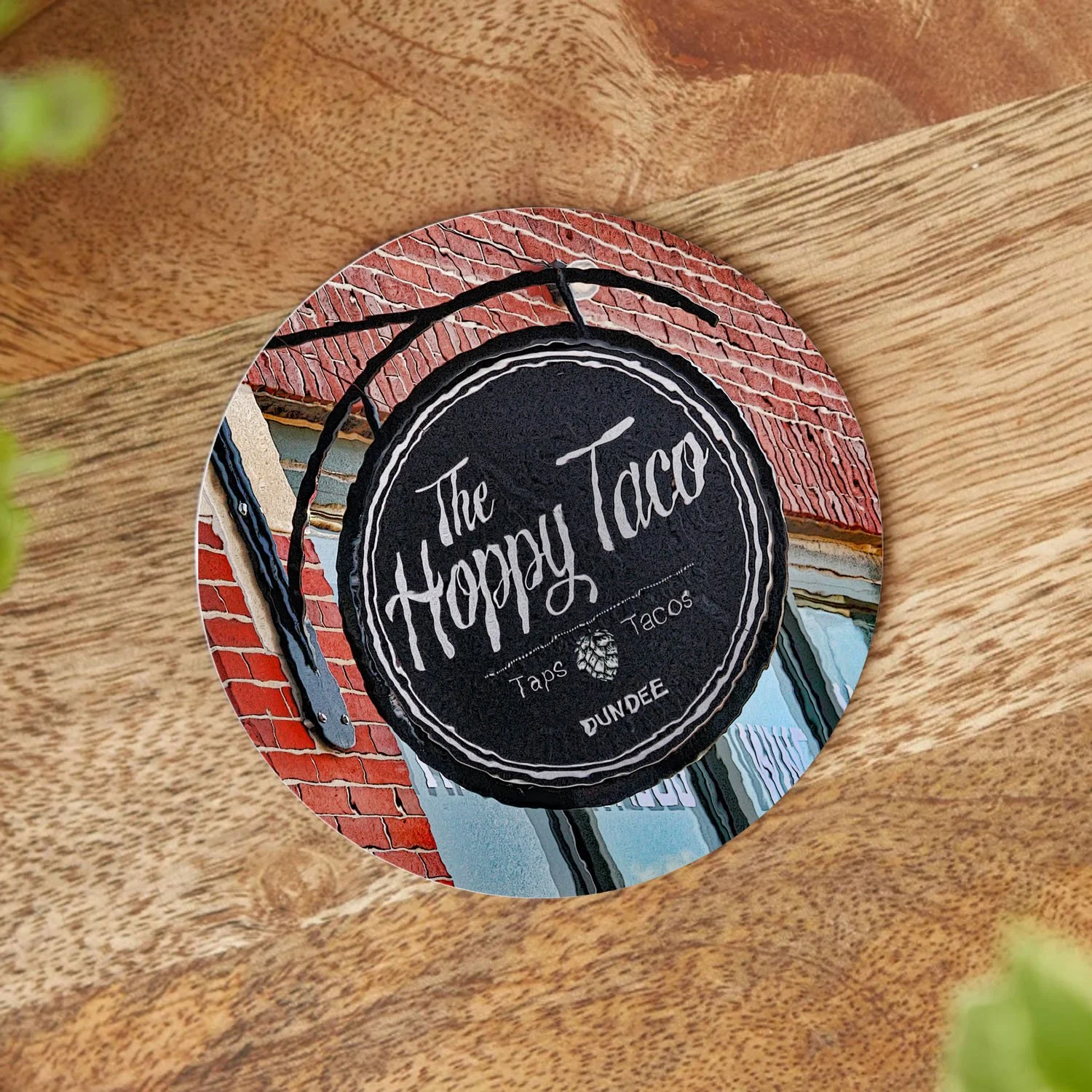 The Hoppy Taco Coaster