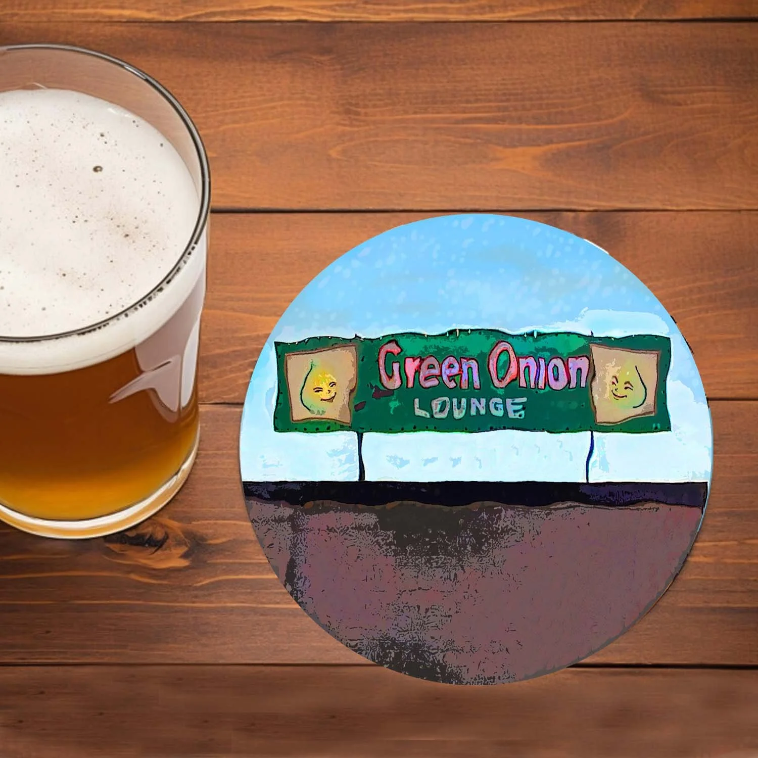 The Green Onion Coaster