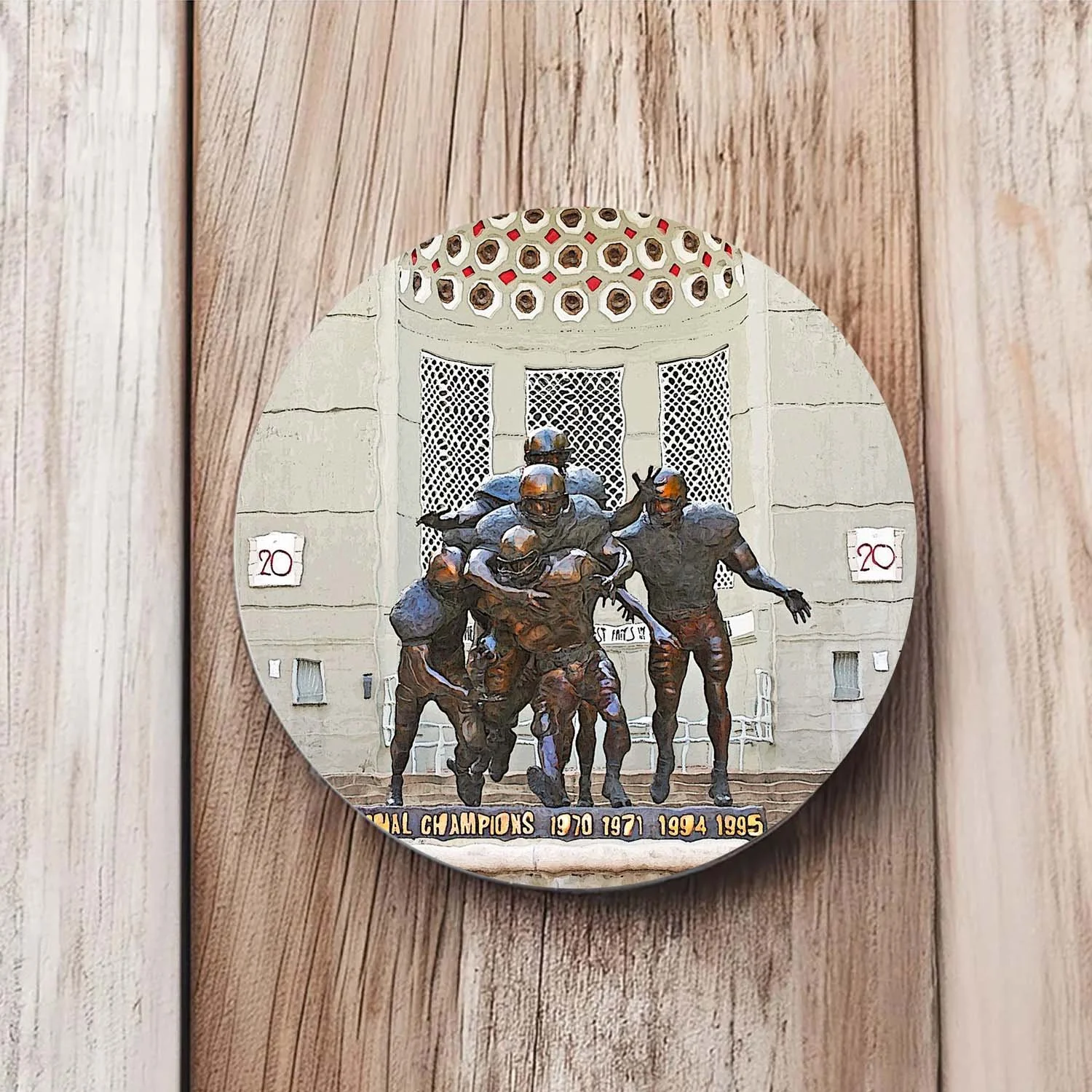 Huskers Player Statue Coaster