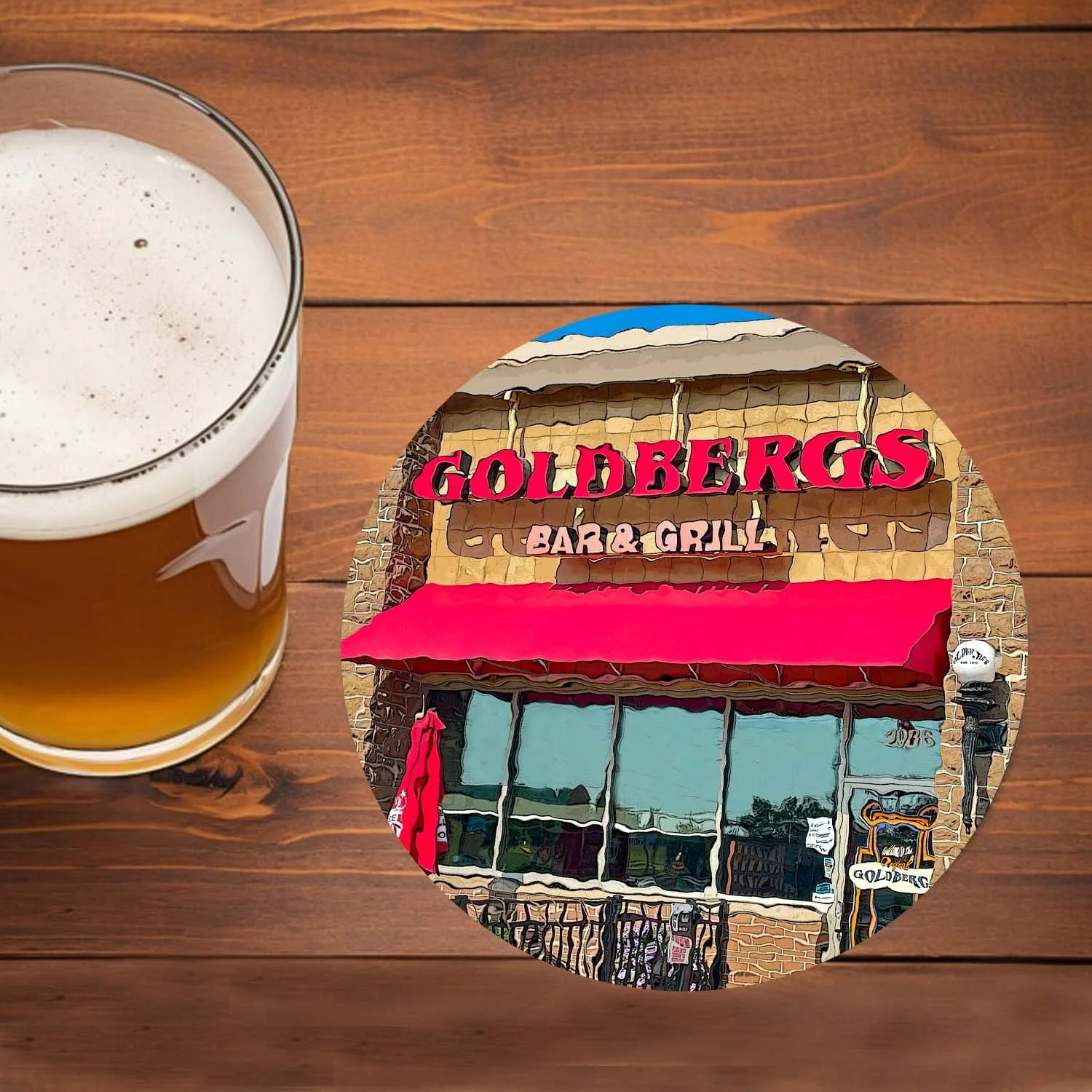 Goldbergs Bar and Grill Coaster