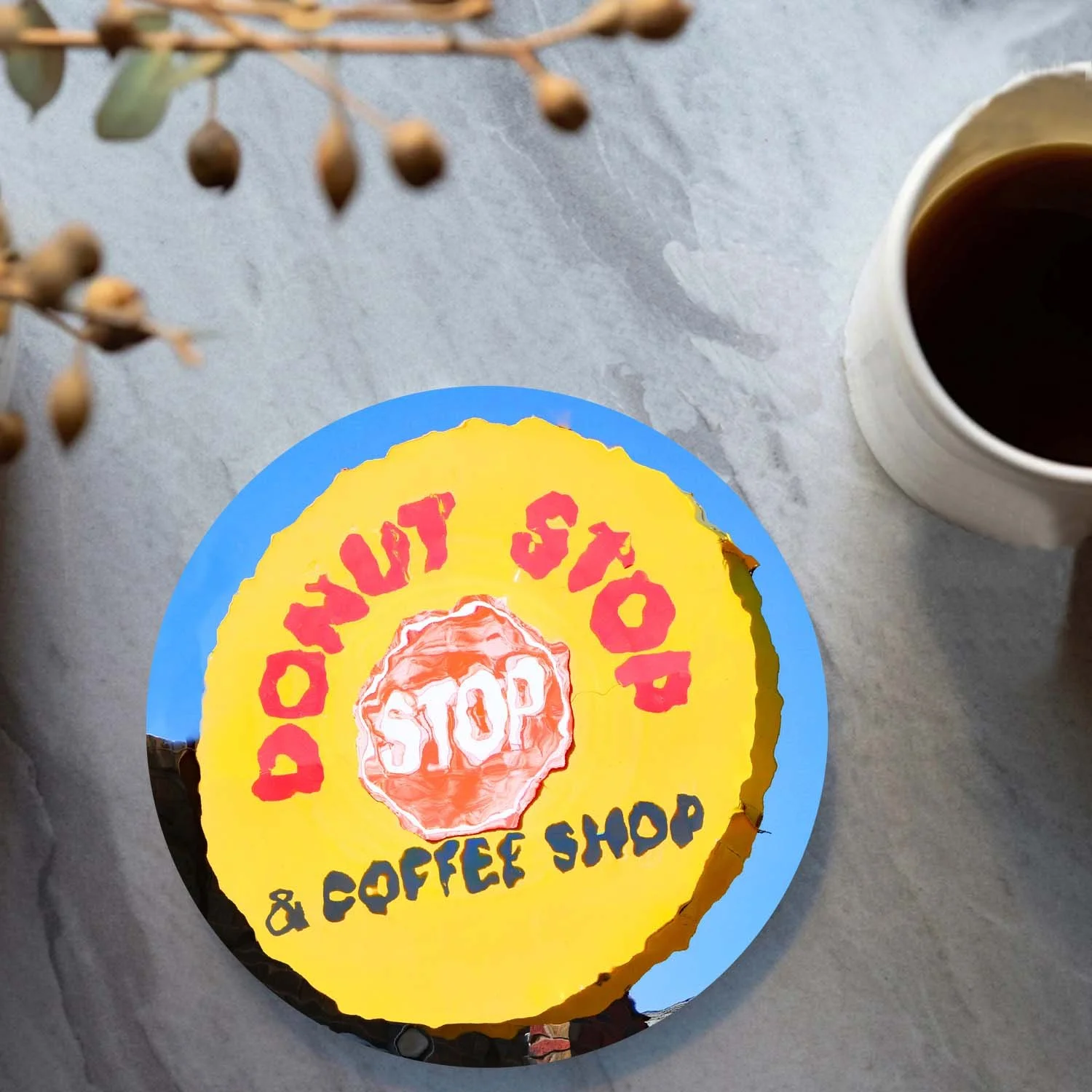 Donut Stop Coaster