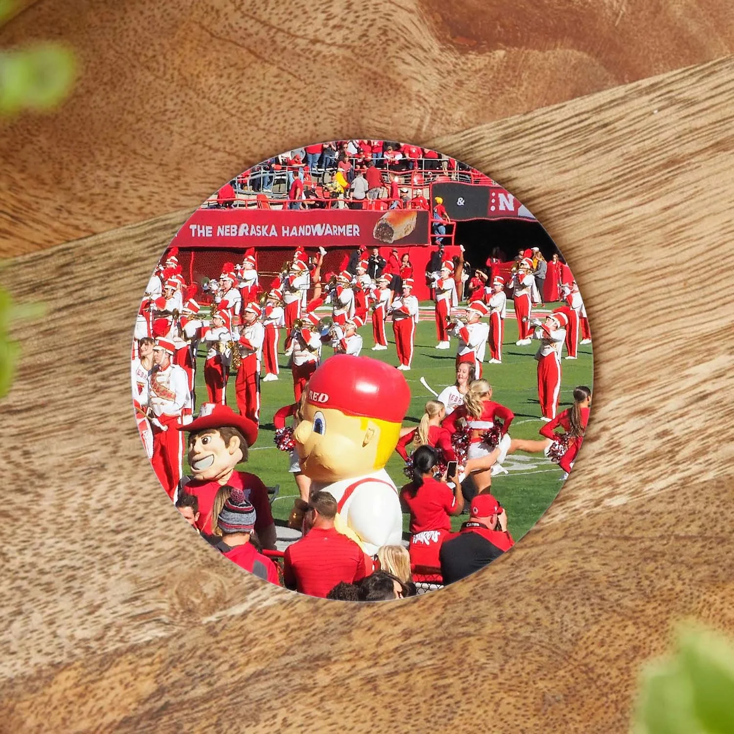 Huskers Little Red Coaster