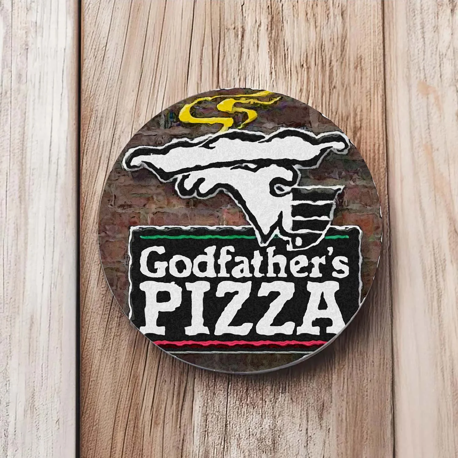 Godfather's Pizza Coaster