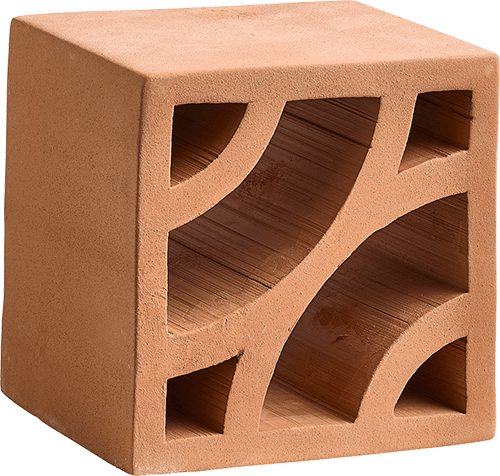   Urban Terracotta  Split Blend Deco  

 Split & Fornace, Blend, Deco, Orange, Matte, Geometric, Terracotta, 5 x 5 x 2 in,  Handmade, Sicilian, 2026 
 
