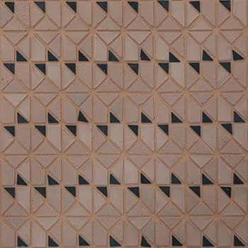   Salmone Grafite  Micro Multiplem  

 Micro Multiplem, Mosaico Micro, Matte, Geometric, Monochromatic, Recycled Glass and Clay, 12 x 12 in, Handmade, Red, Pink, Black, 2026 
 