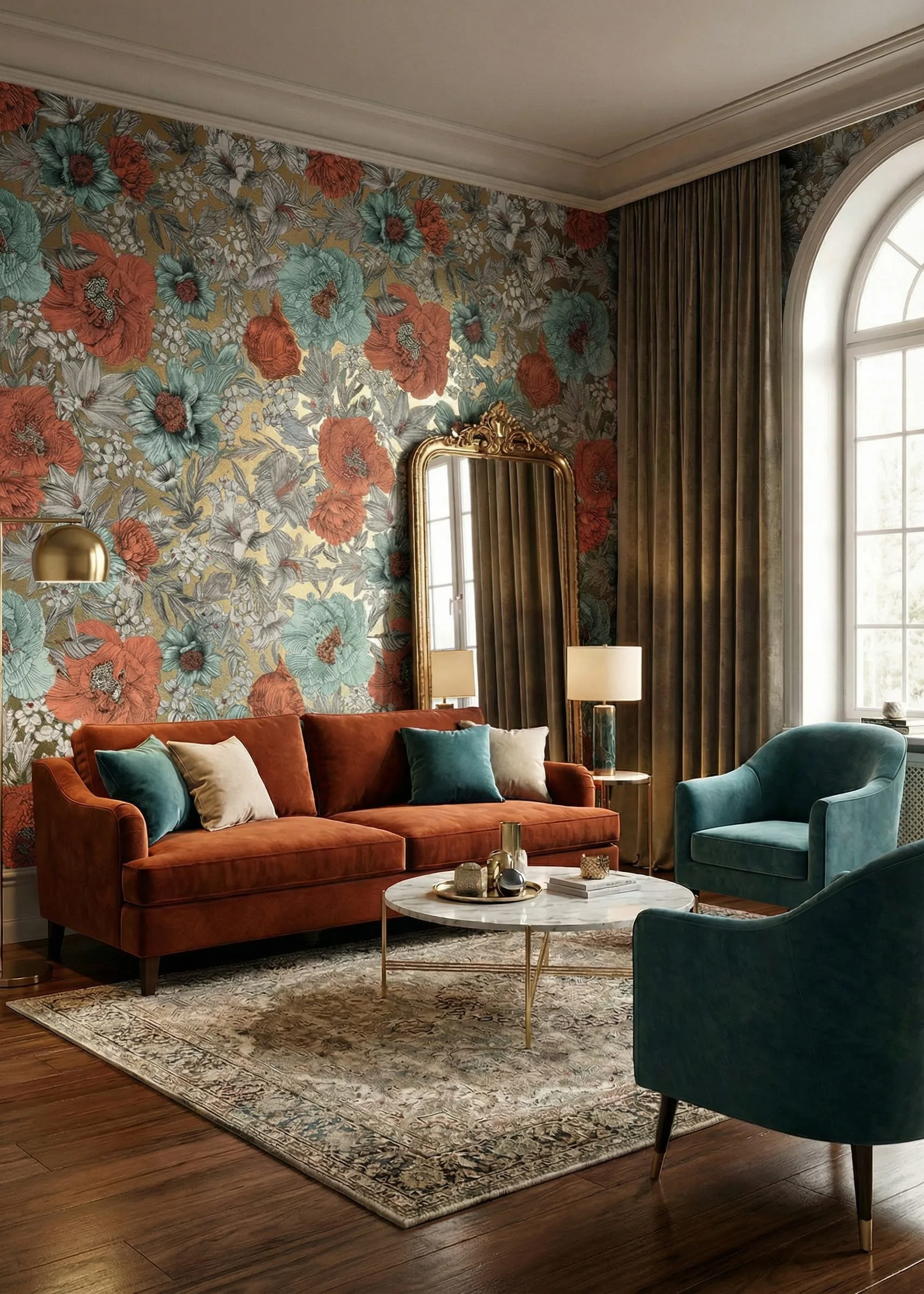 Fresh Red ceramic tile from the Arteforma collection by Ispirare installed in a contemporary interior