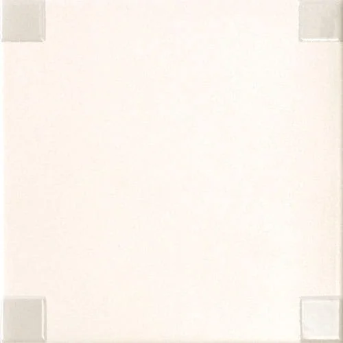 White square porcelain wall tile dot pattern geometric grid glossy finish