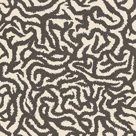   Ebony  Nok Snake  


 Nok, cream, black, matte, abstract, through body porcelain, 48x48 in, 2026 
 