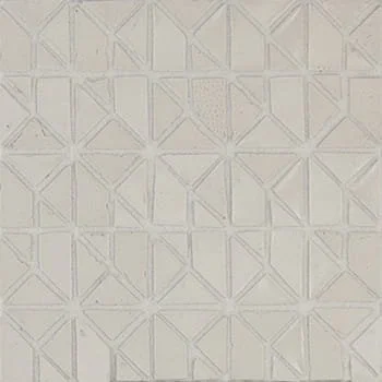   Riso  Micro Multiplem  

 Micro Multiplem, Matte, Geometric, Monochromatic, Recycled Glass and Clay, 12 x 12 in, Handmade, Beige, 2026 
 