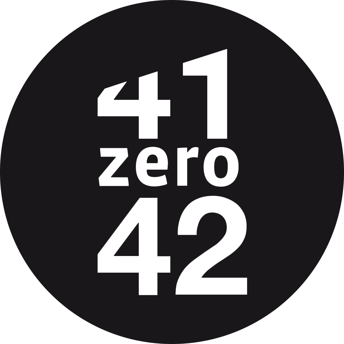 41zero42 logo black transparent