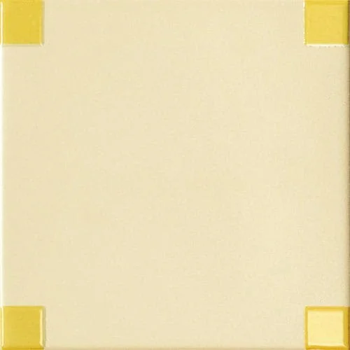 Citron yellow square porcelain wall tile dot pattern geometric grid glossy finish